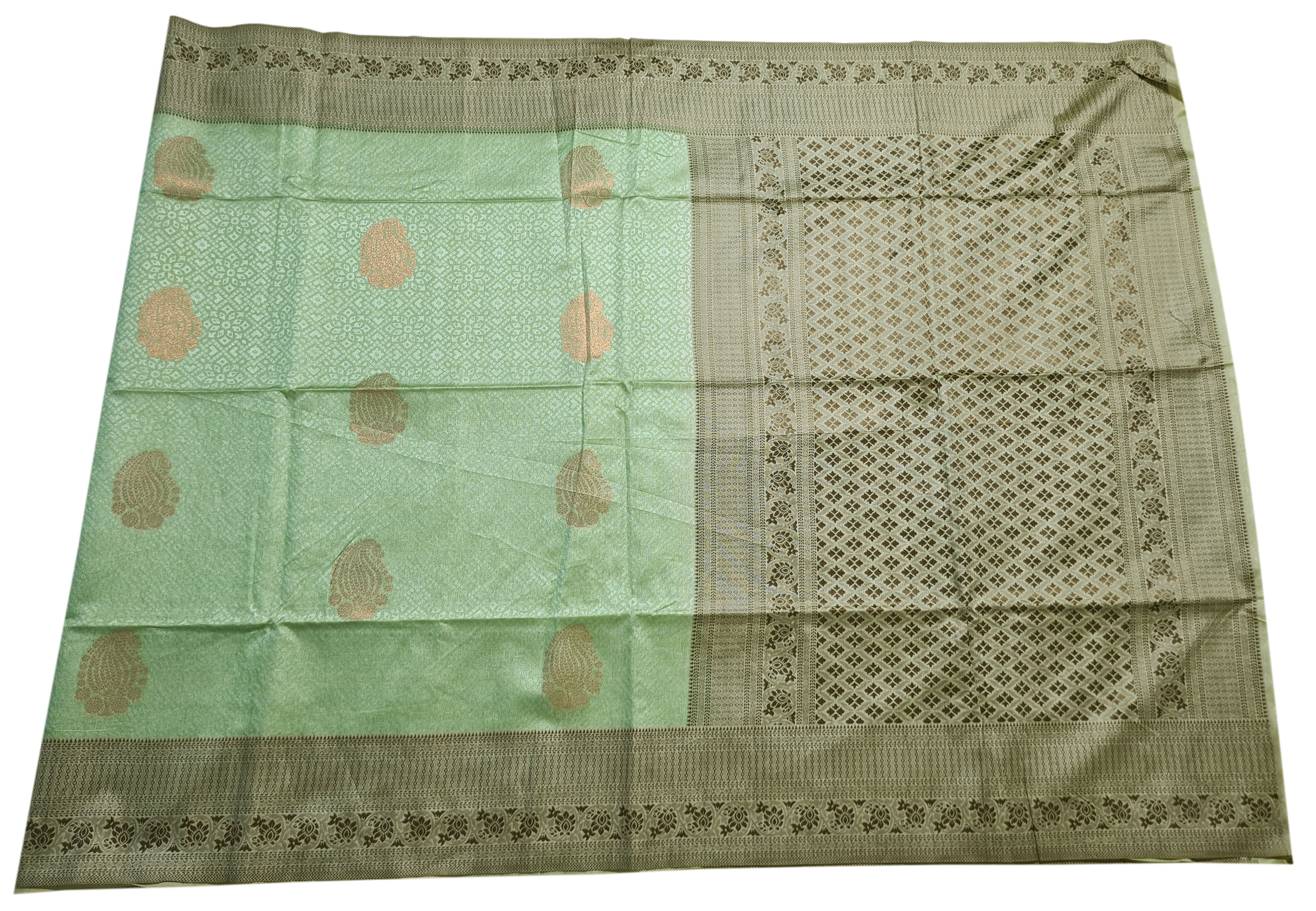 Semi Tussar  Antic Design Sarees