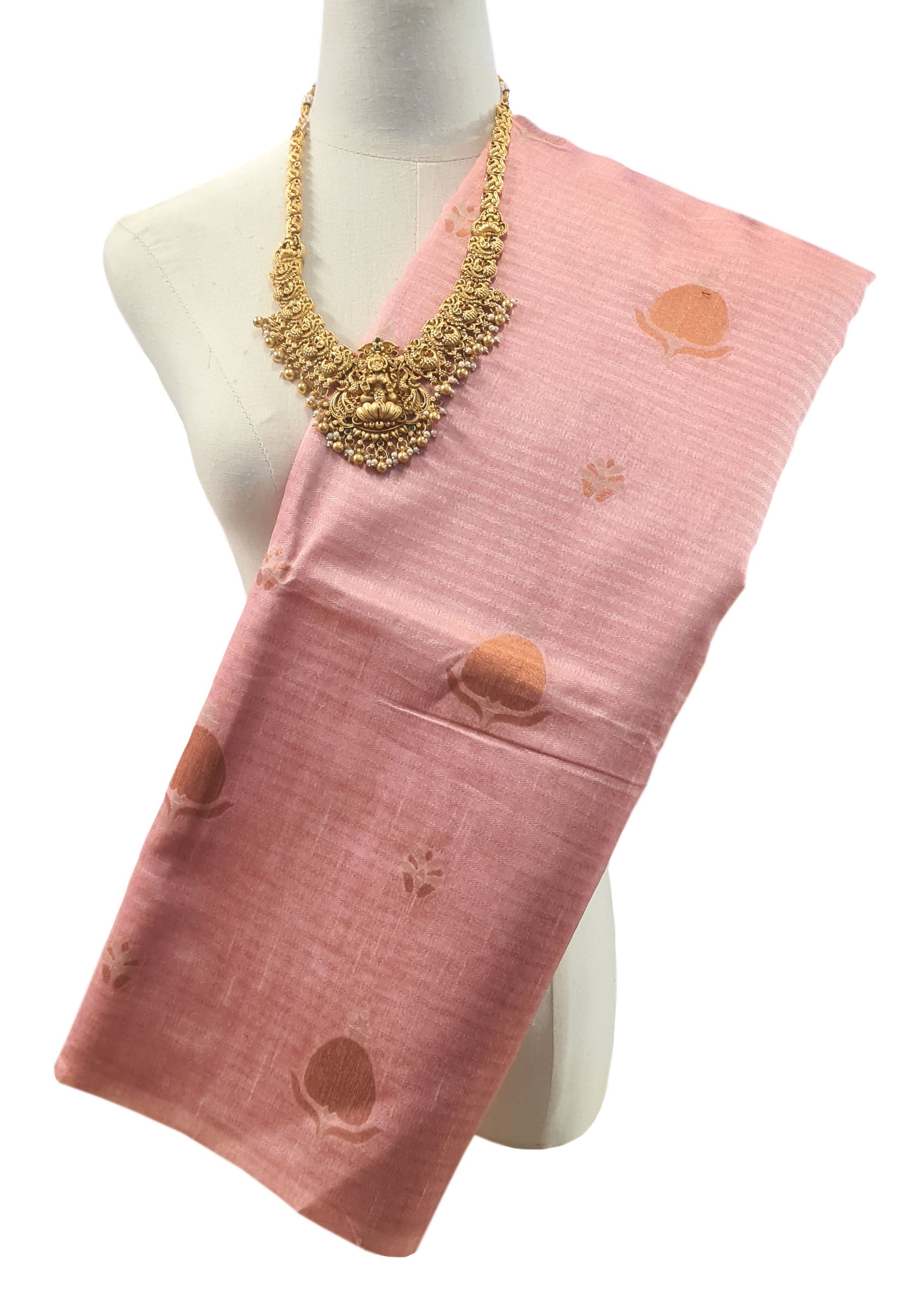 Semi Tussar Antic Design Sarees