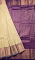 Kanchi Vegan Silk Saree With Contrast Blouse and Rich Jari Pallu