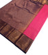Kanchi Vegan Silk Saree With Contrast Blouse and Rich Jari Pallu