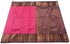 Kanchi Vegan Silk Saree With Contrast Blouse and Rich Jari Pallu
