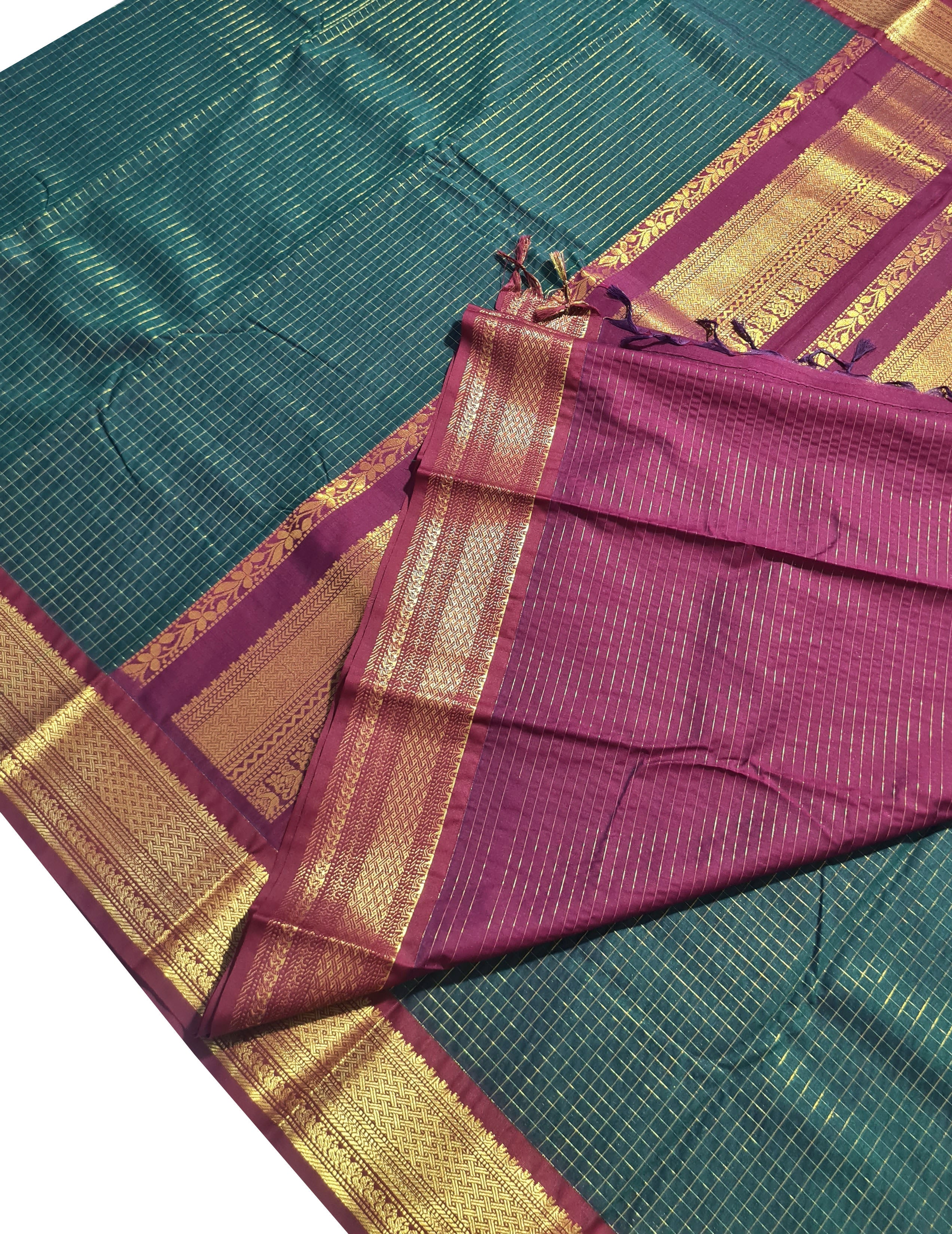 Vairaoosi Agarlic Cotton Silk Sarees