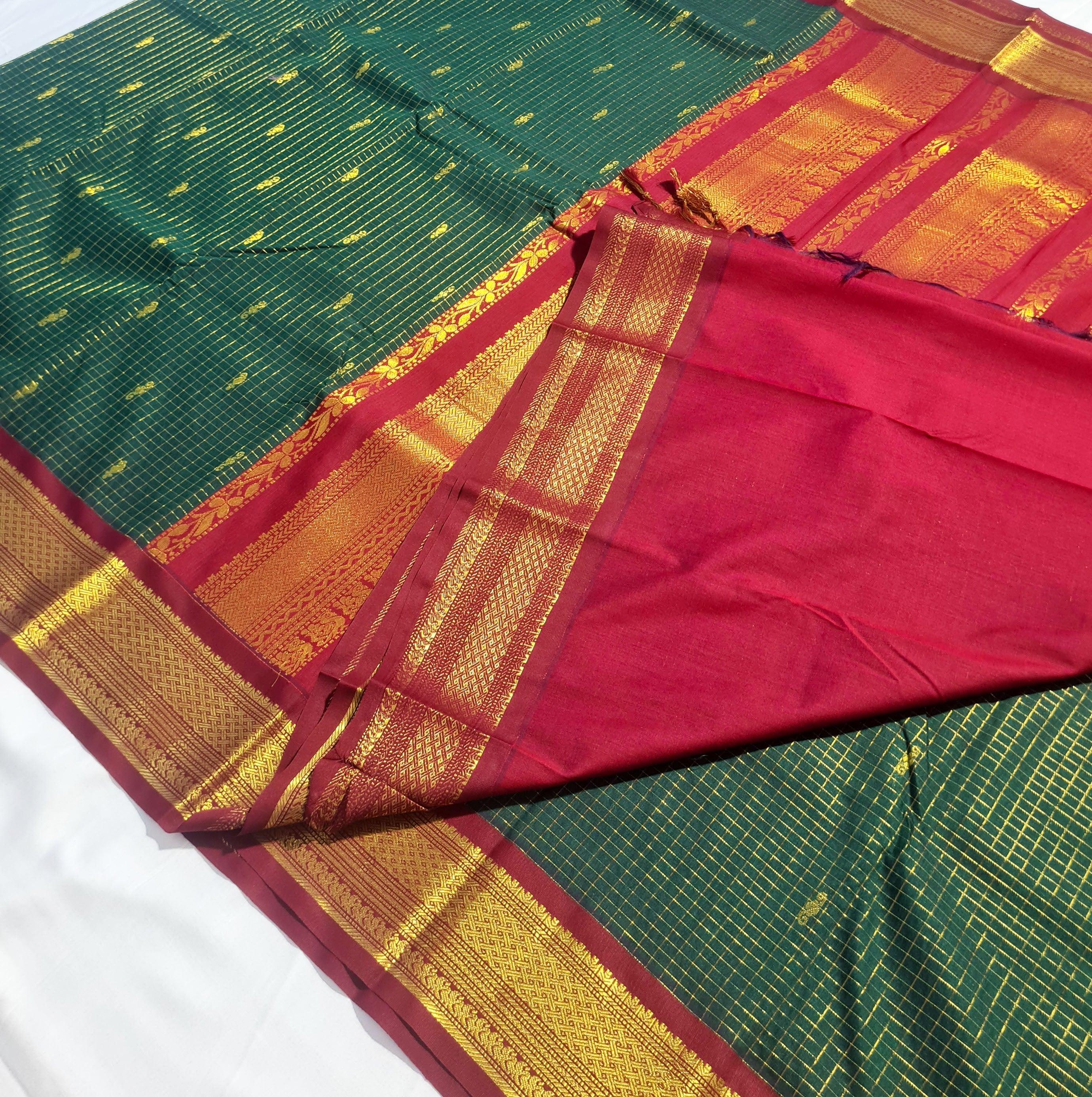 Kanchipuram Agarlic Cotton Sarees