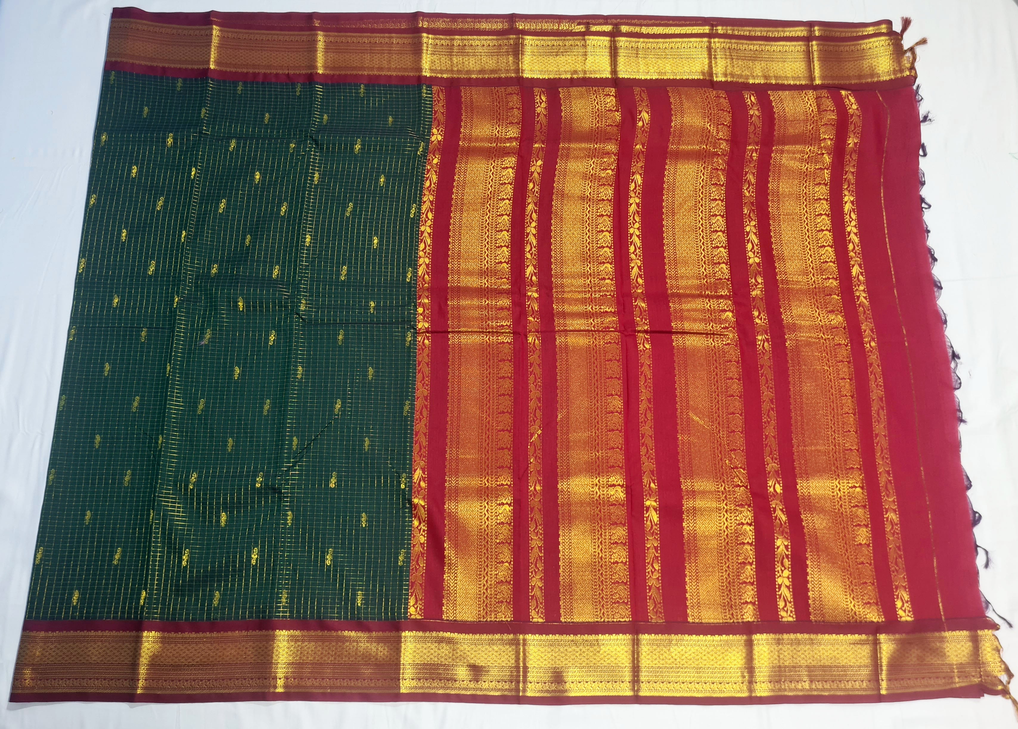 Kanchipuram Agarlic Cotton Sarees