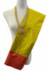 Kanchi Vegan Silk Saree With Contrast Blouse and Rich Jari Pallu