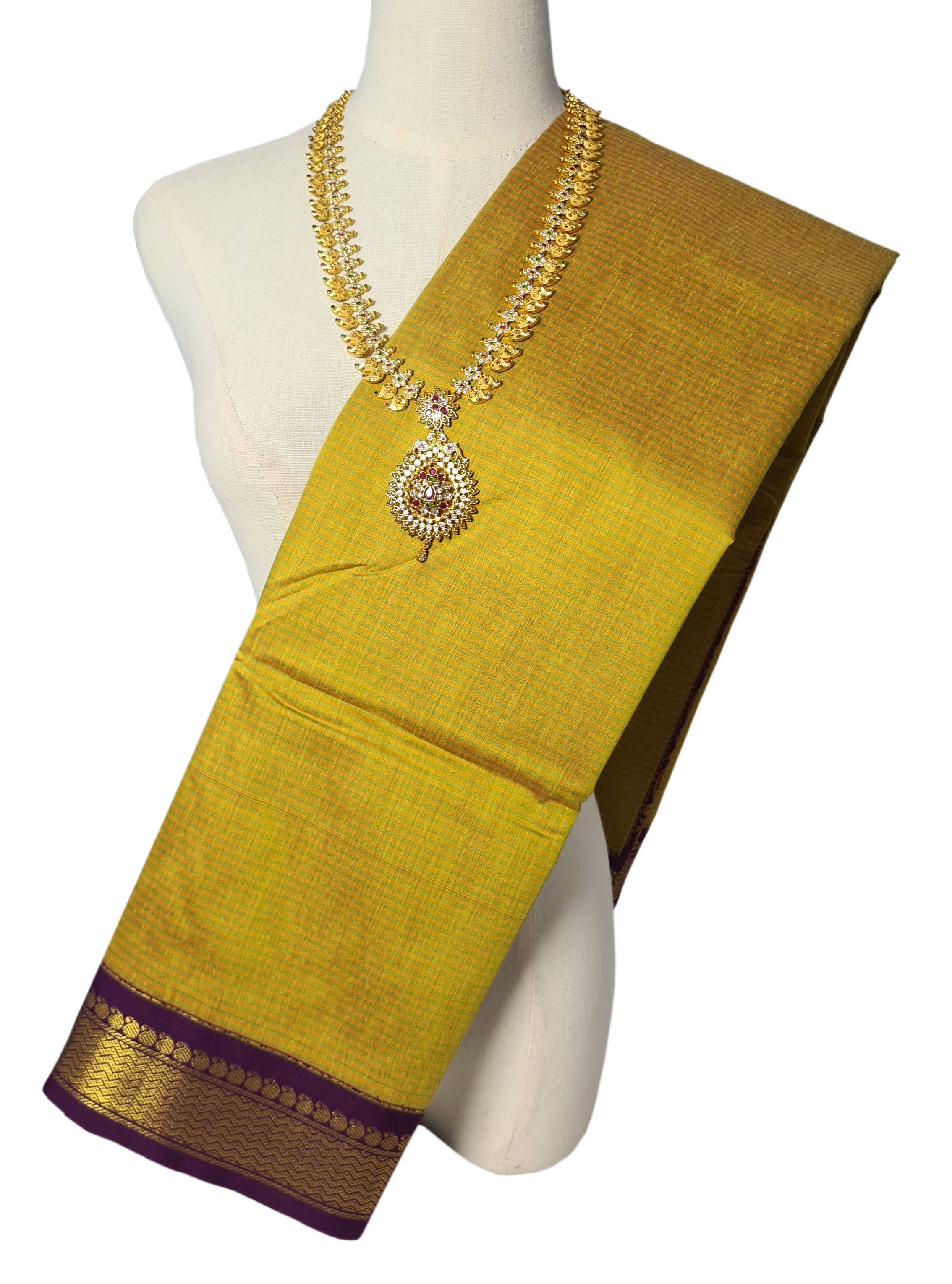 Vairaoosi Agarlic Cotton Silk Sarees