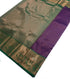 Kanchi Vegan Silk Saree With Contrast Blouse and Rich Jari Pallu