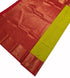Kanchi Vegan Silk Saree With Contrast Blouse and Rich Jari Pallu