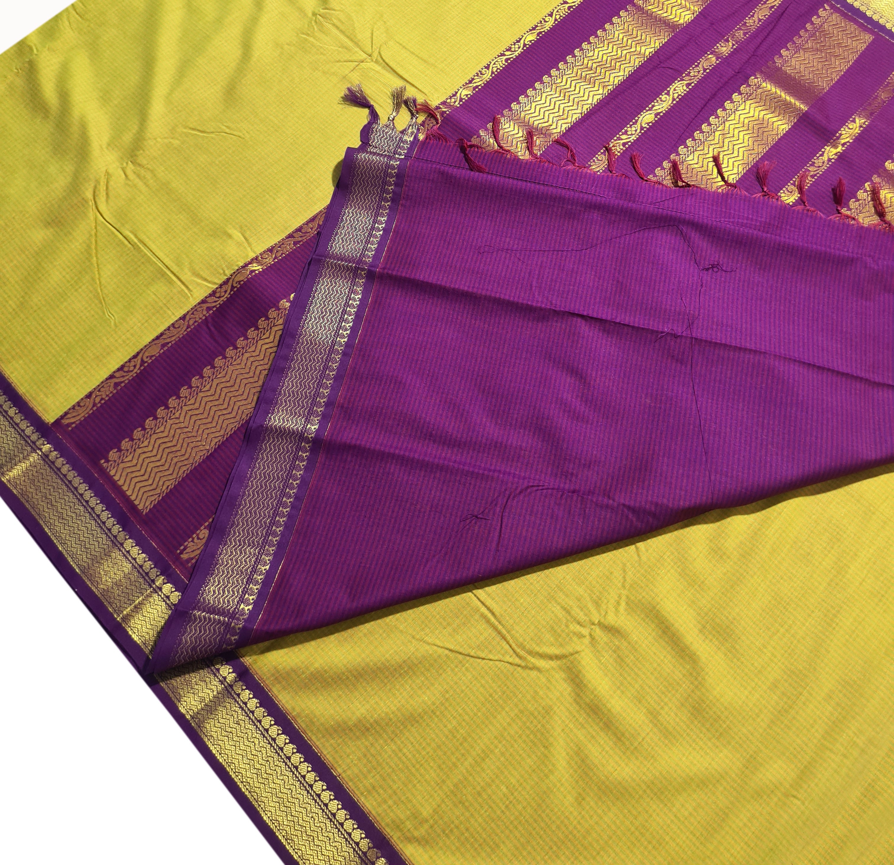 Vairaoosi Agarlic Cotton Silk Sarees