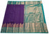 Kanchi Vegan Silk Saree With Contrast Blouse and Rich Jari Pallu