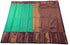 Kanchi Vegan Silk Saree With Contrast Blouse and Rich Jari Pallu