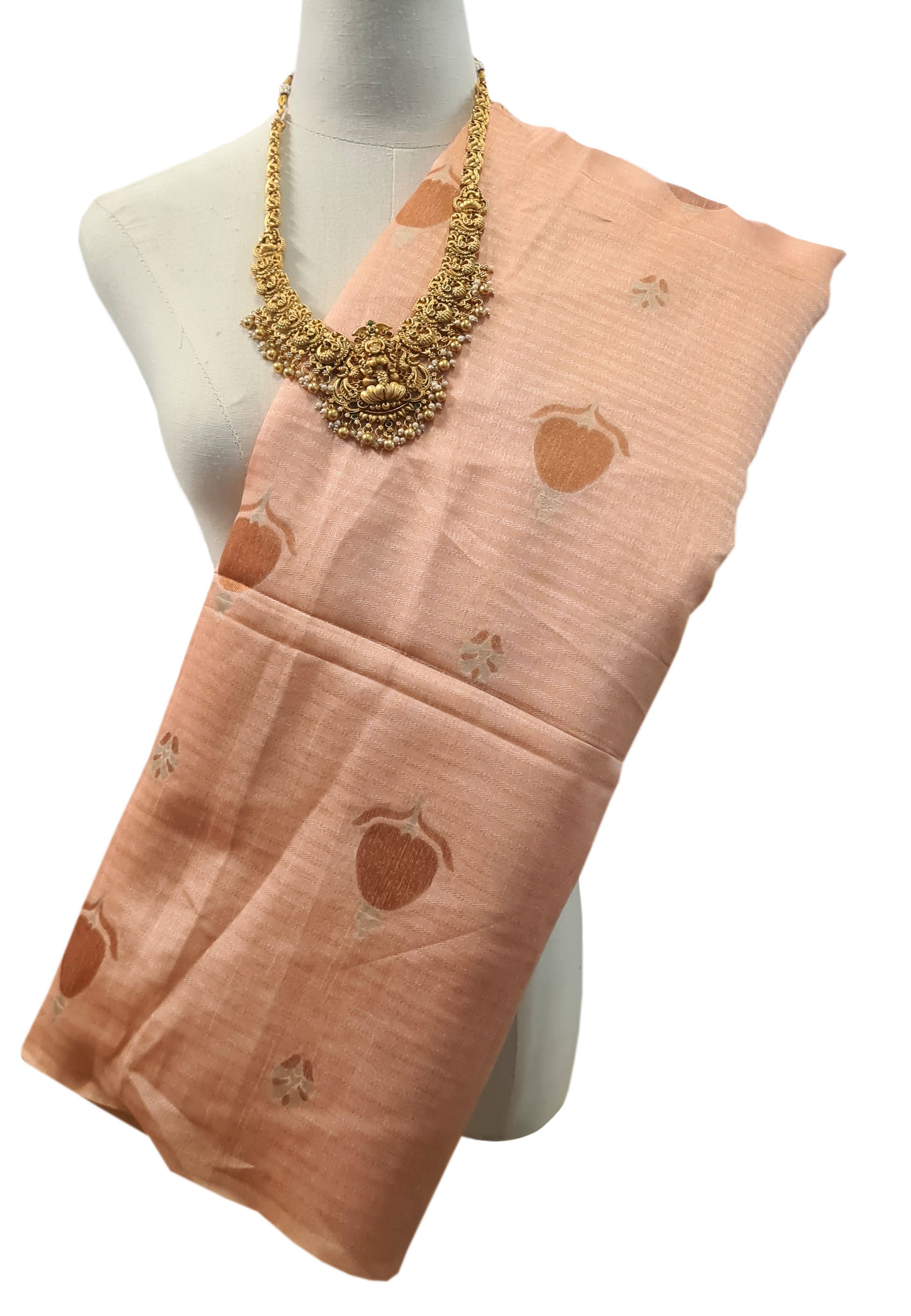 Semi Tussar Antic Design Sarees