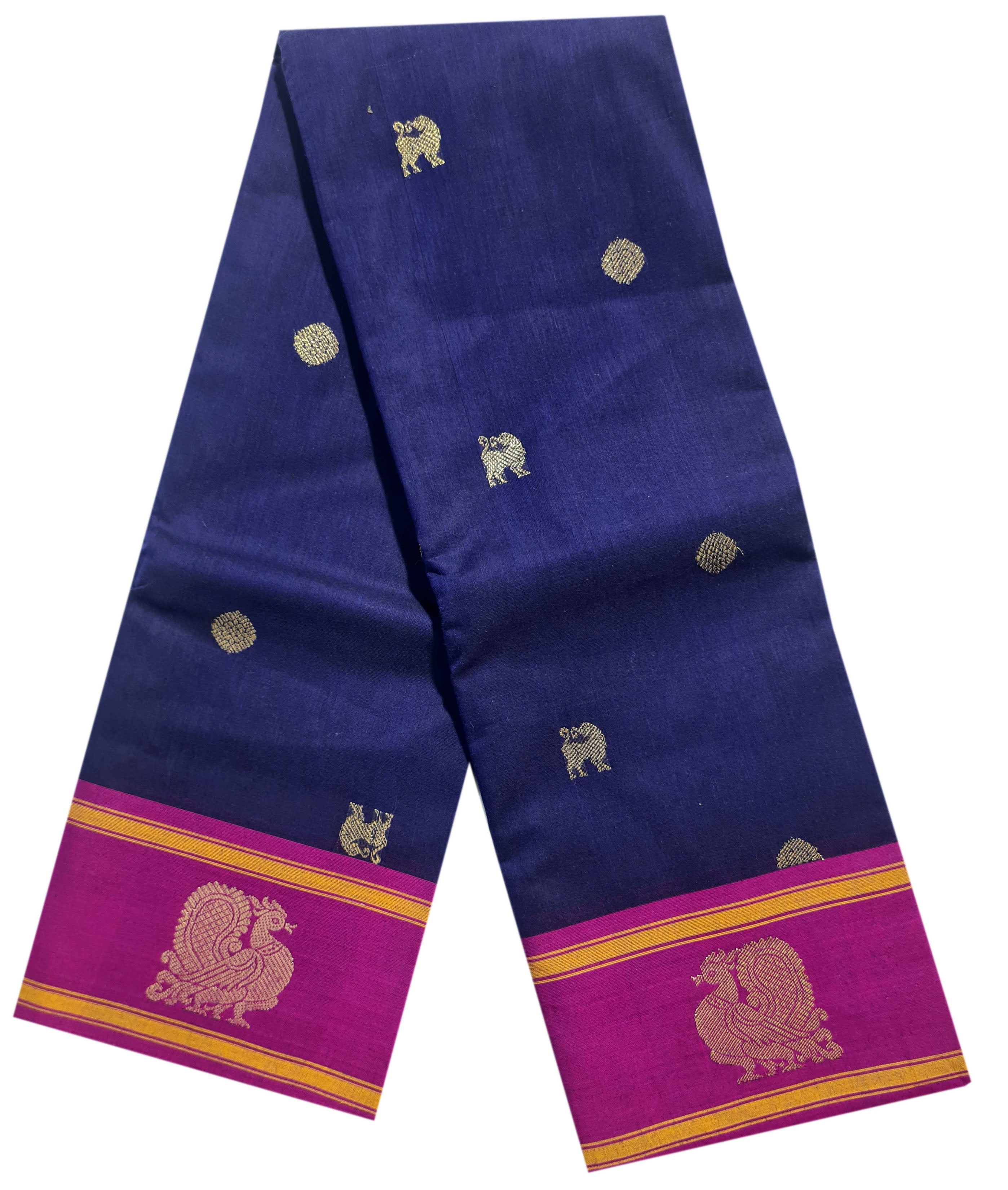 Semi Handloom Rich Pallu Cotton Sarees