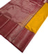 Kanchi Vegan Silk Saree With Contrast Blouse and Rich Jari Pallu