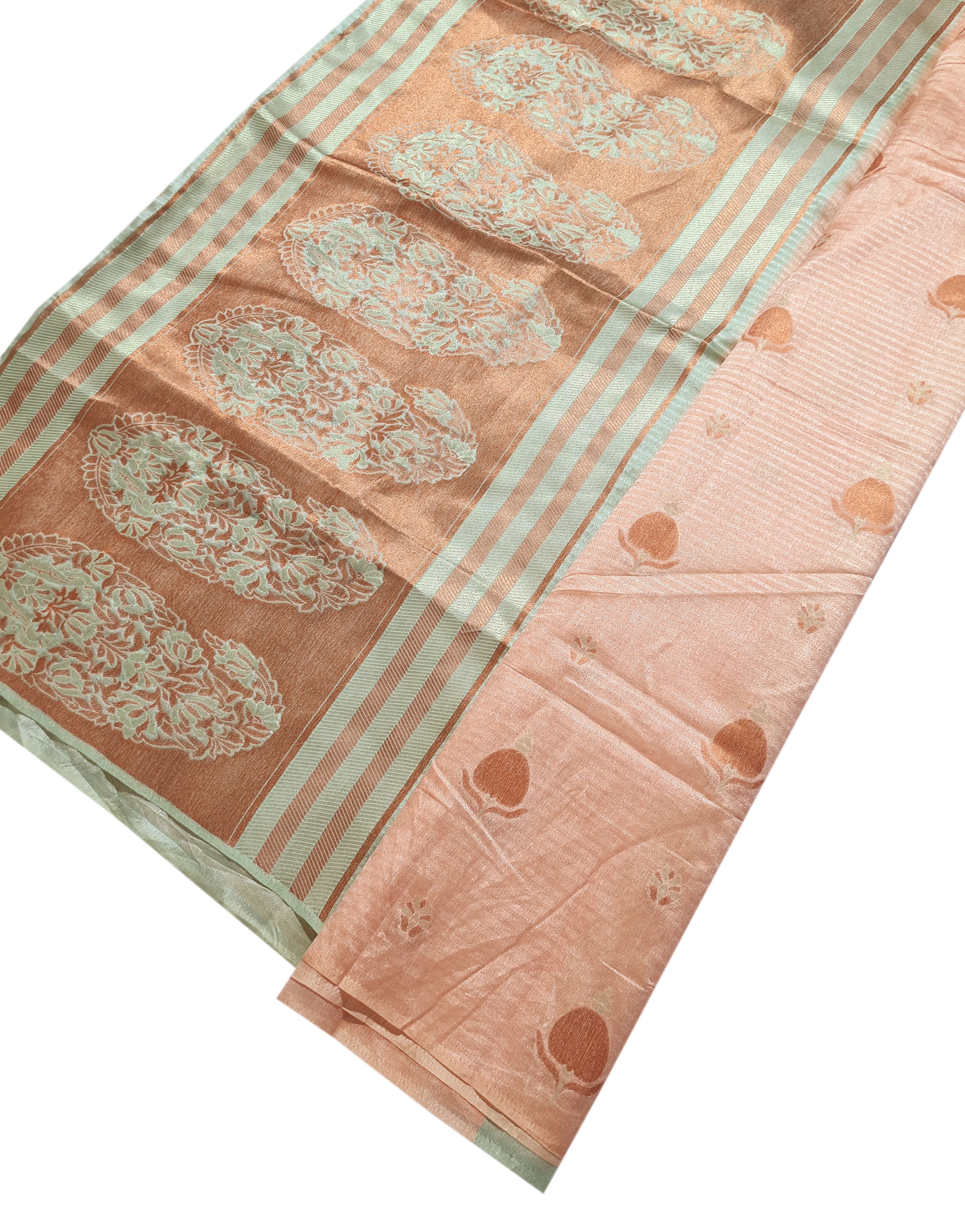 Semi Tussar Antic Design Sarees