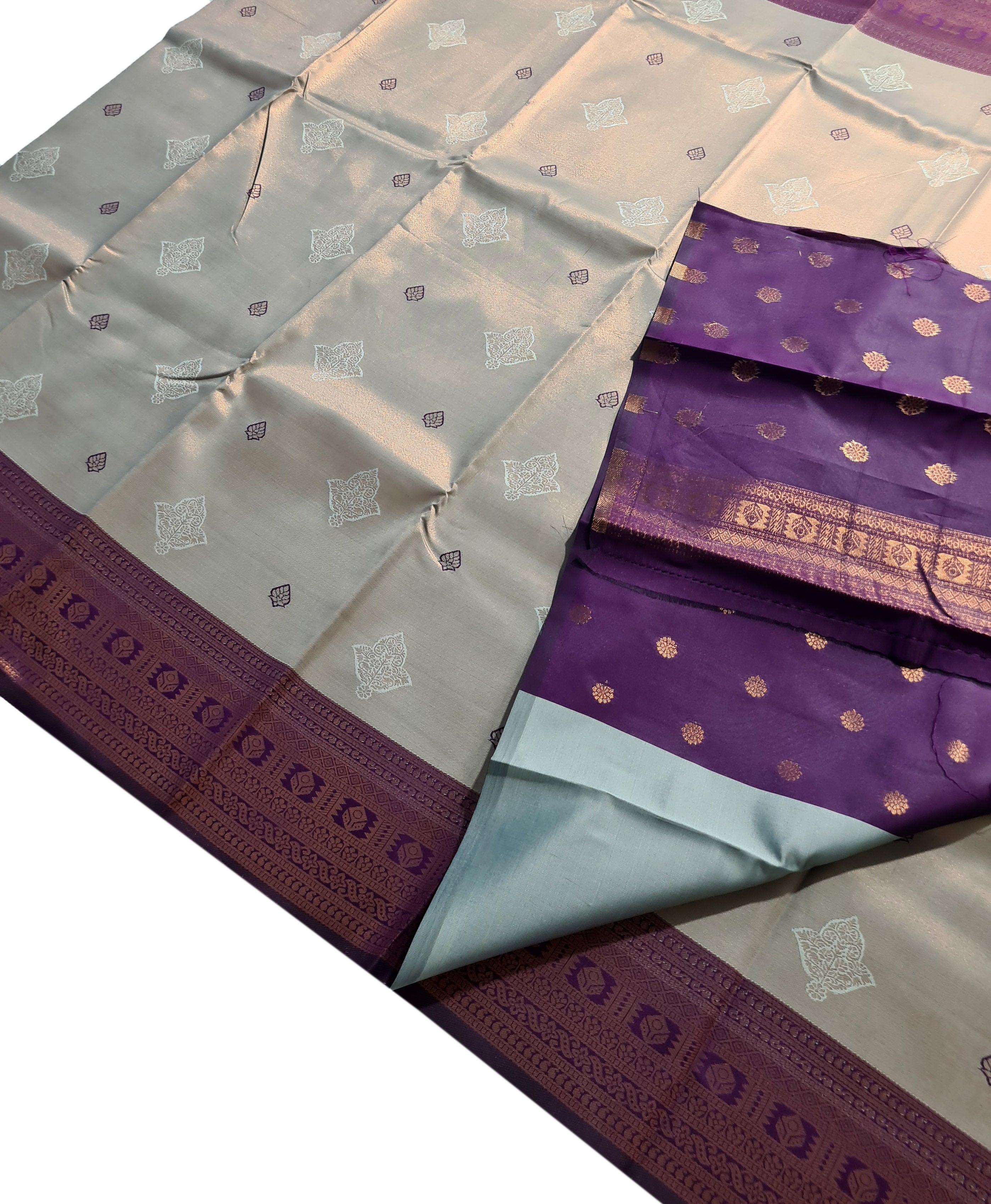 Antique Zari Butta Silk Saree