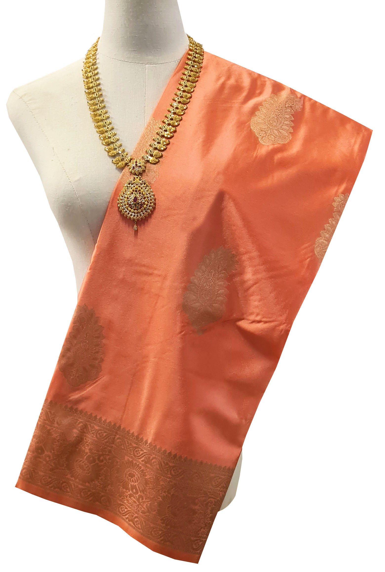 Bengaluru Crape Antic Silk Meena Sarees