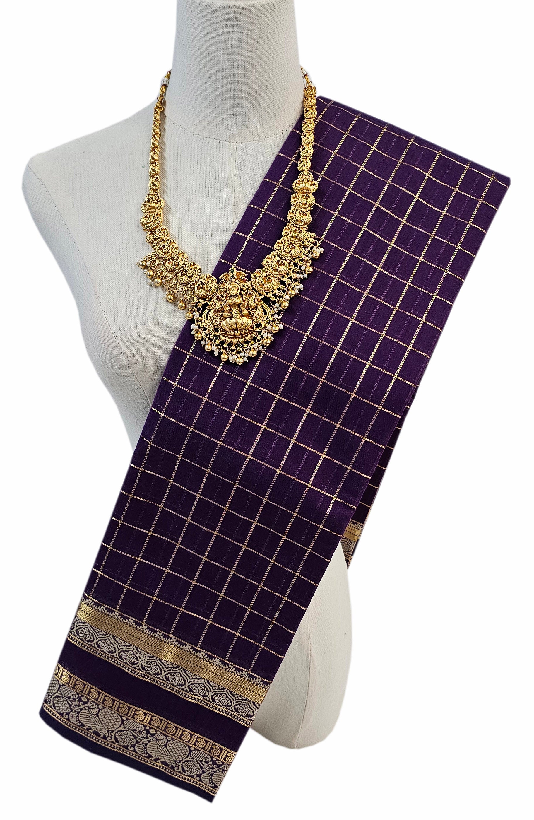 Kanchipuram Rich pallu Cotton Saree