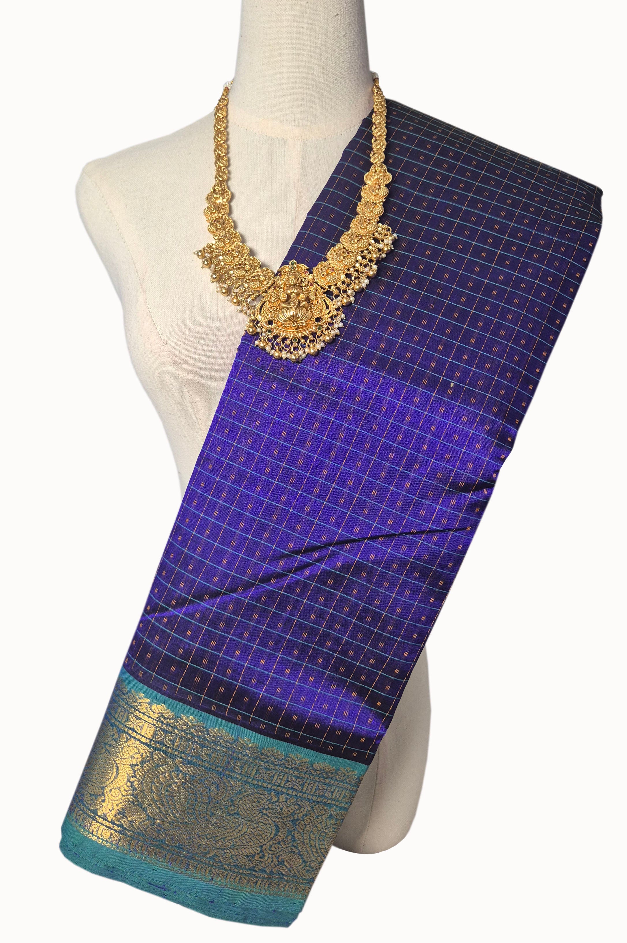 Lakshadeepam Kanchipuram Pure Silk Cotton Saree