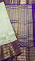 Korvai border Kanchipuram Pure Silk Saree with 2g pure zari