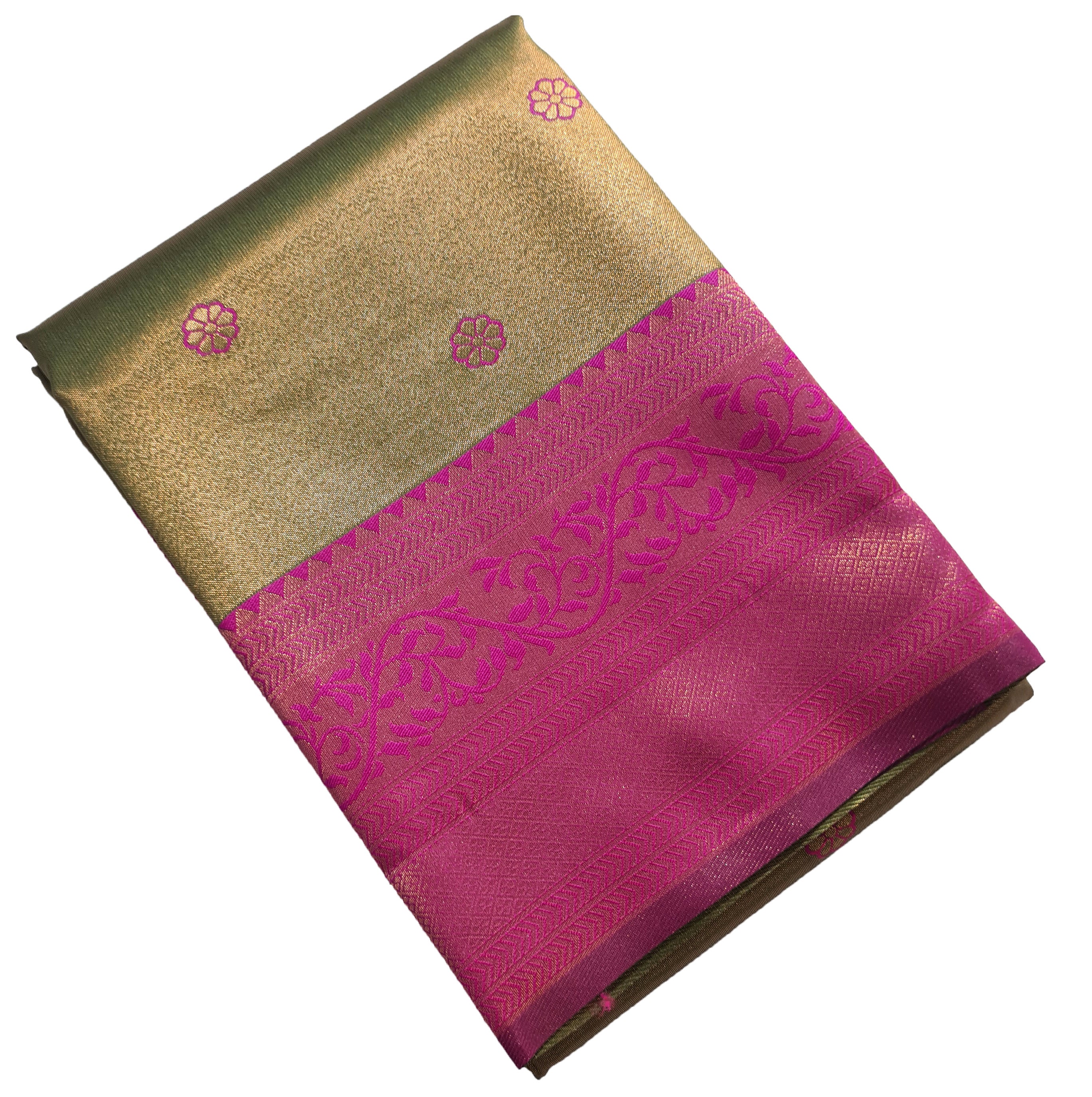 Antique Zari Butta Silk Saree