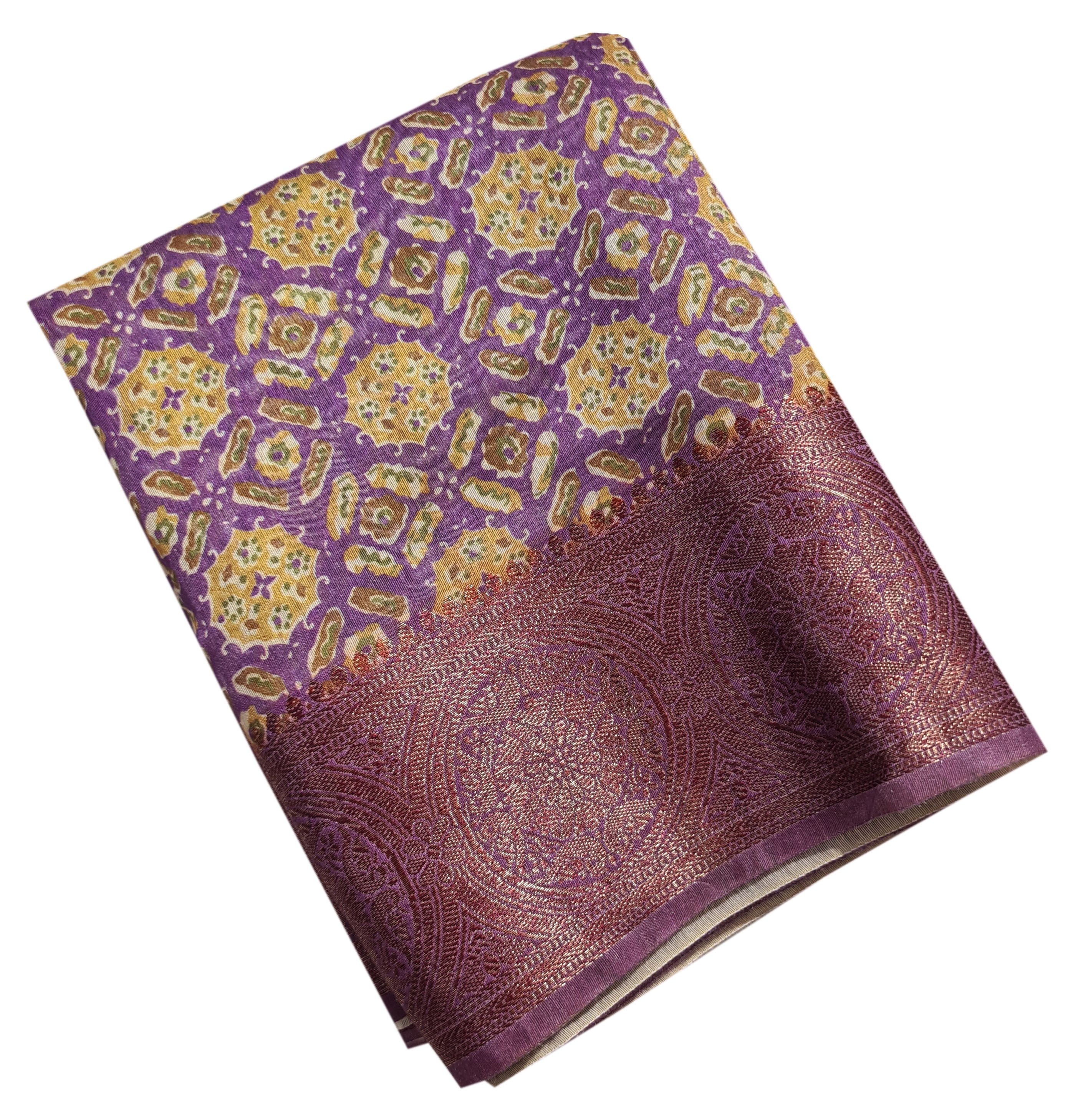 Semi Tussar Antic Design Sarees