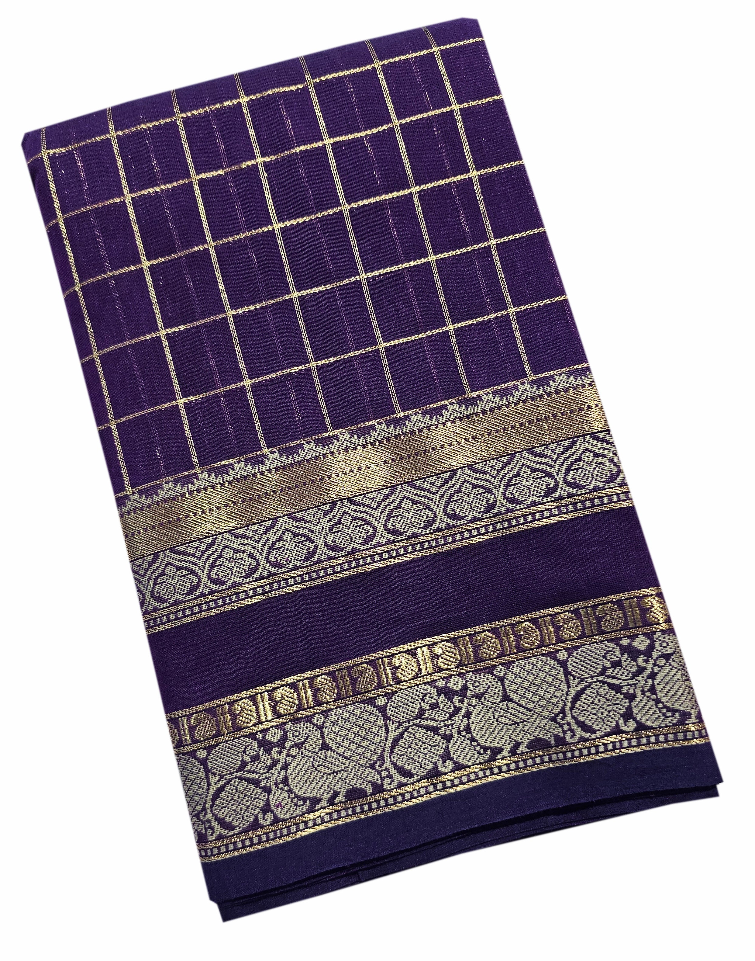 Kanchipuram Rich pallu Cotton Saree