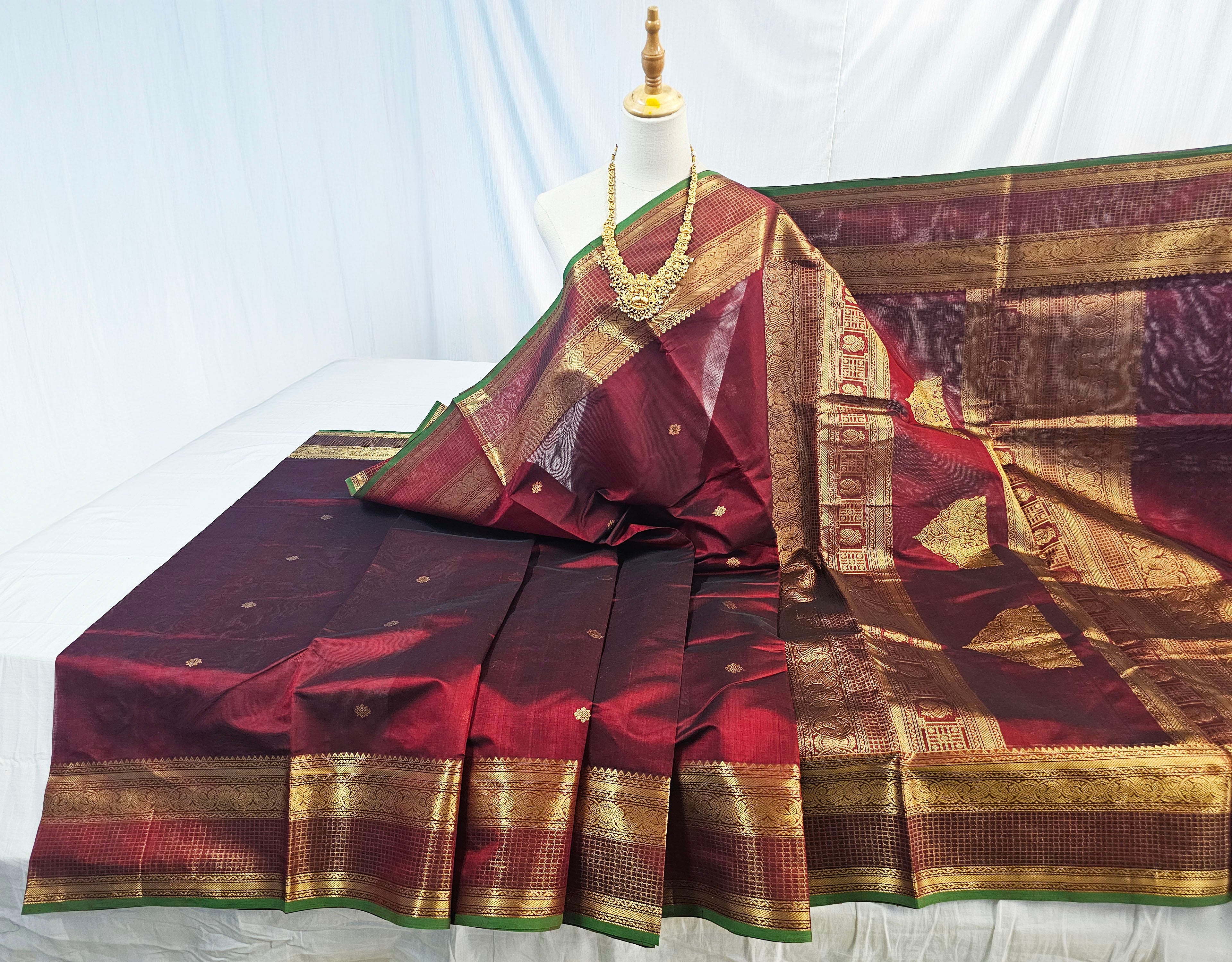 Kanchipuram Pure Silk Cotton Saree