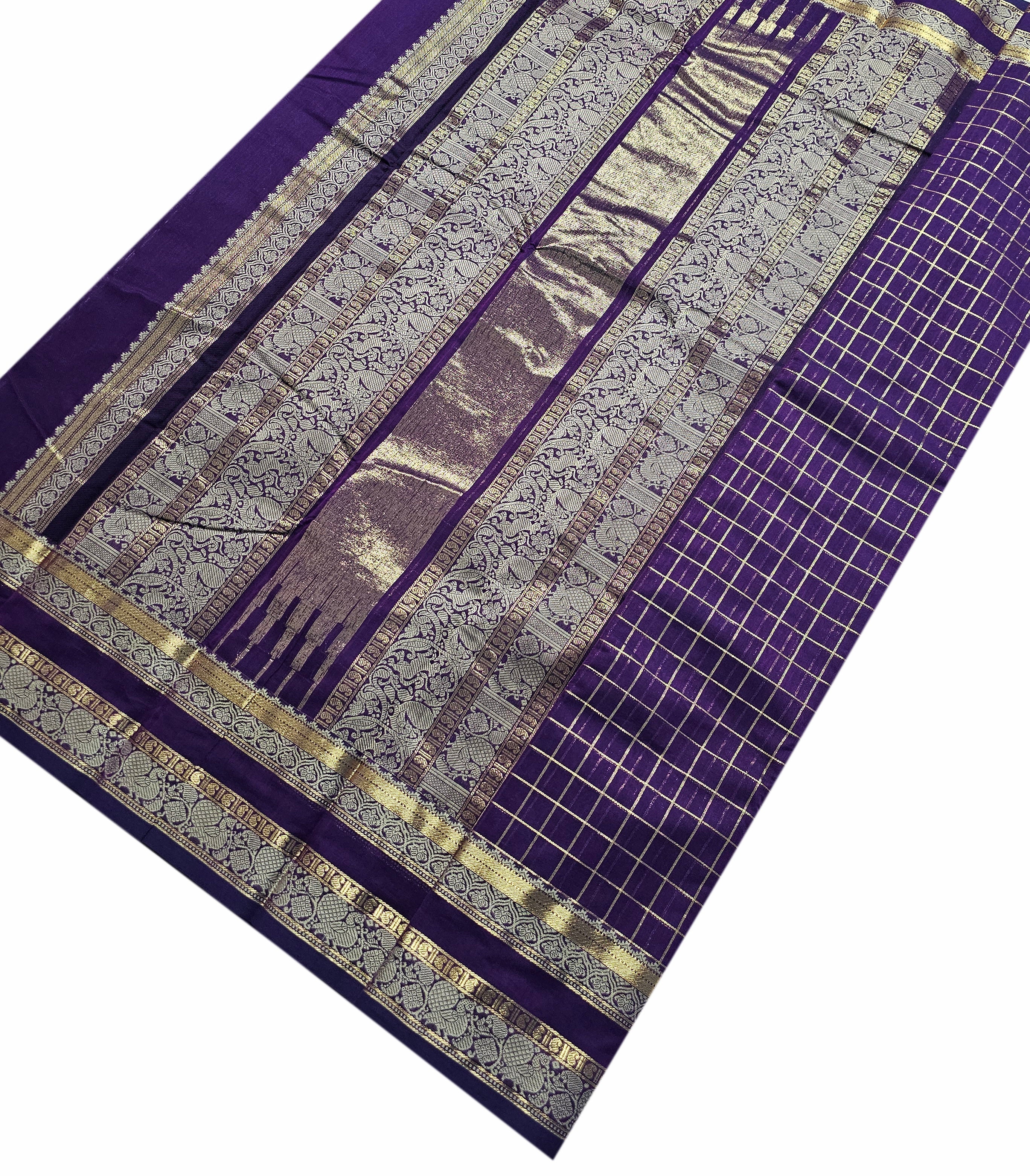 Kanchipuram Rich pallu Cotton Saree
