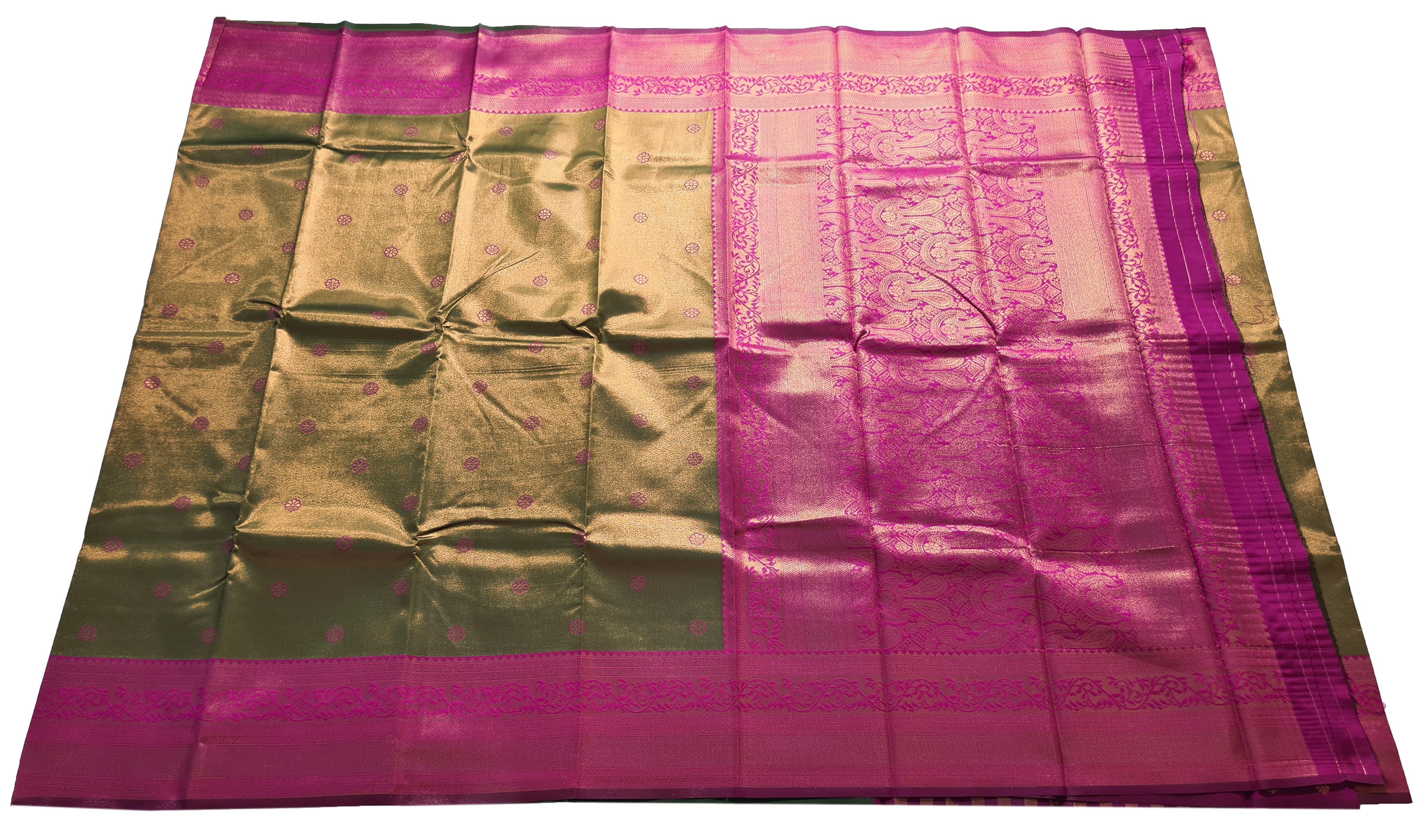 Antique Zari Butta Silk Saree