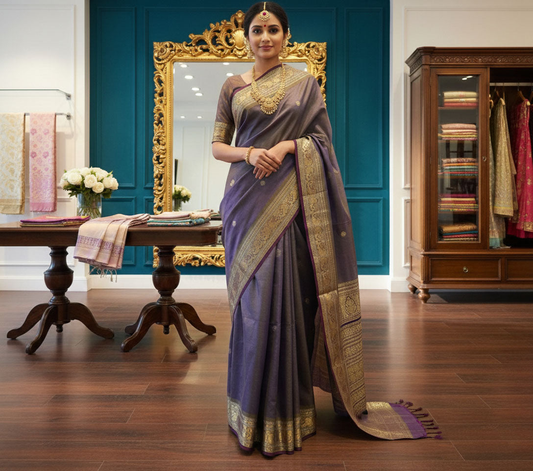 Kanchipuram Pure Silk Cotton Saree