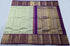 Korvai border Kanchipuram Pure Silk Saree with 2g pure zari