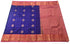 Kanchi Vegan Silk Saree With Contrast Blouse and Rich Jari Pallu