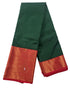Kanchi Vegan Silk Saree With Contrast Blouse and Rich Jari Pallu