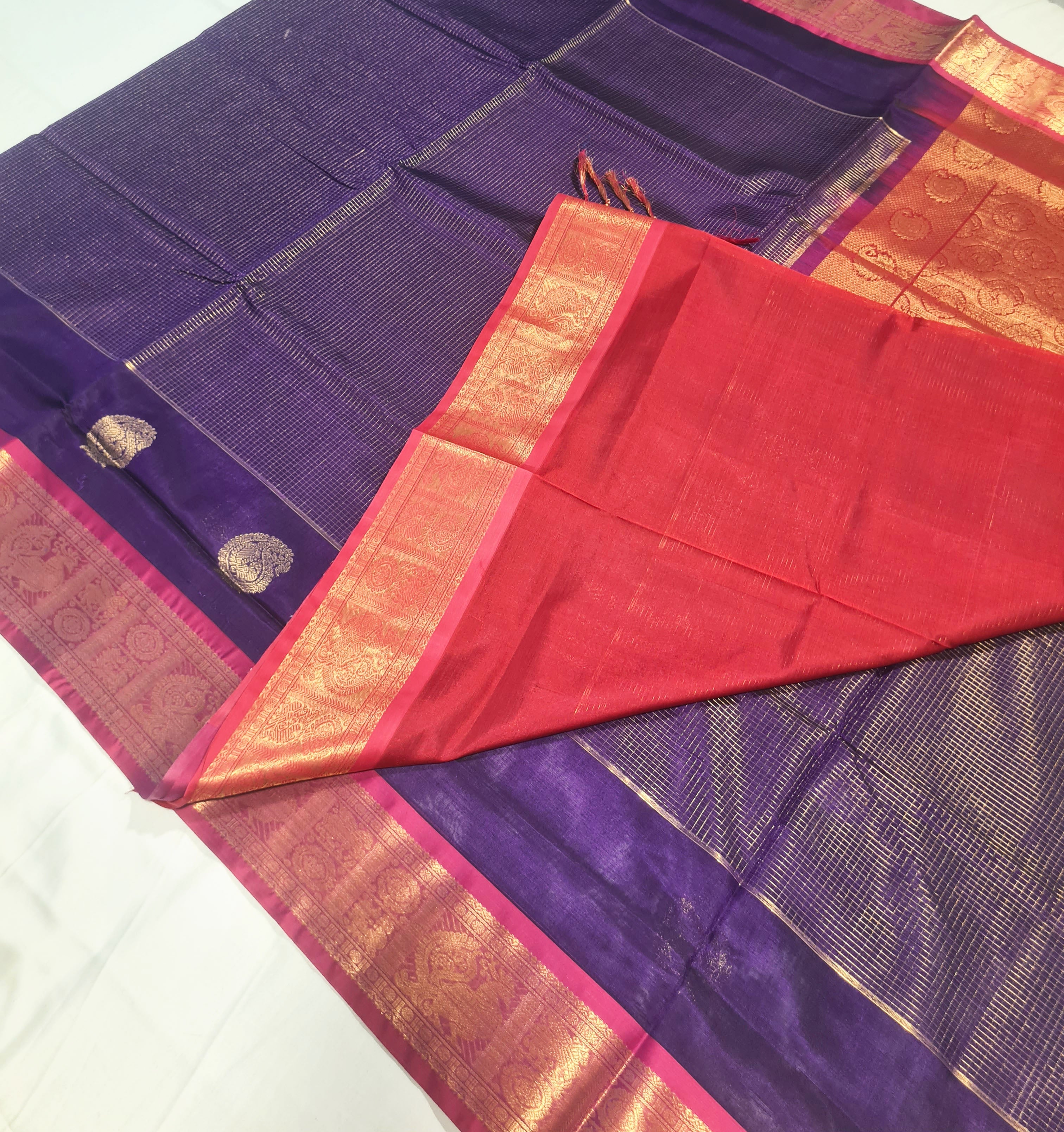 Kanchipuram Pure Silk Cotton Saree
