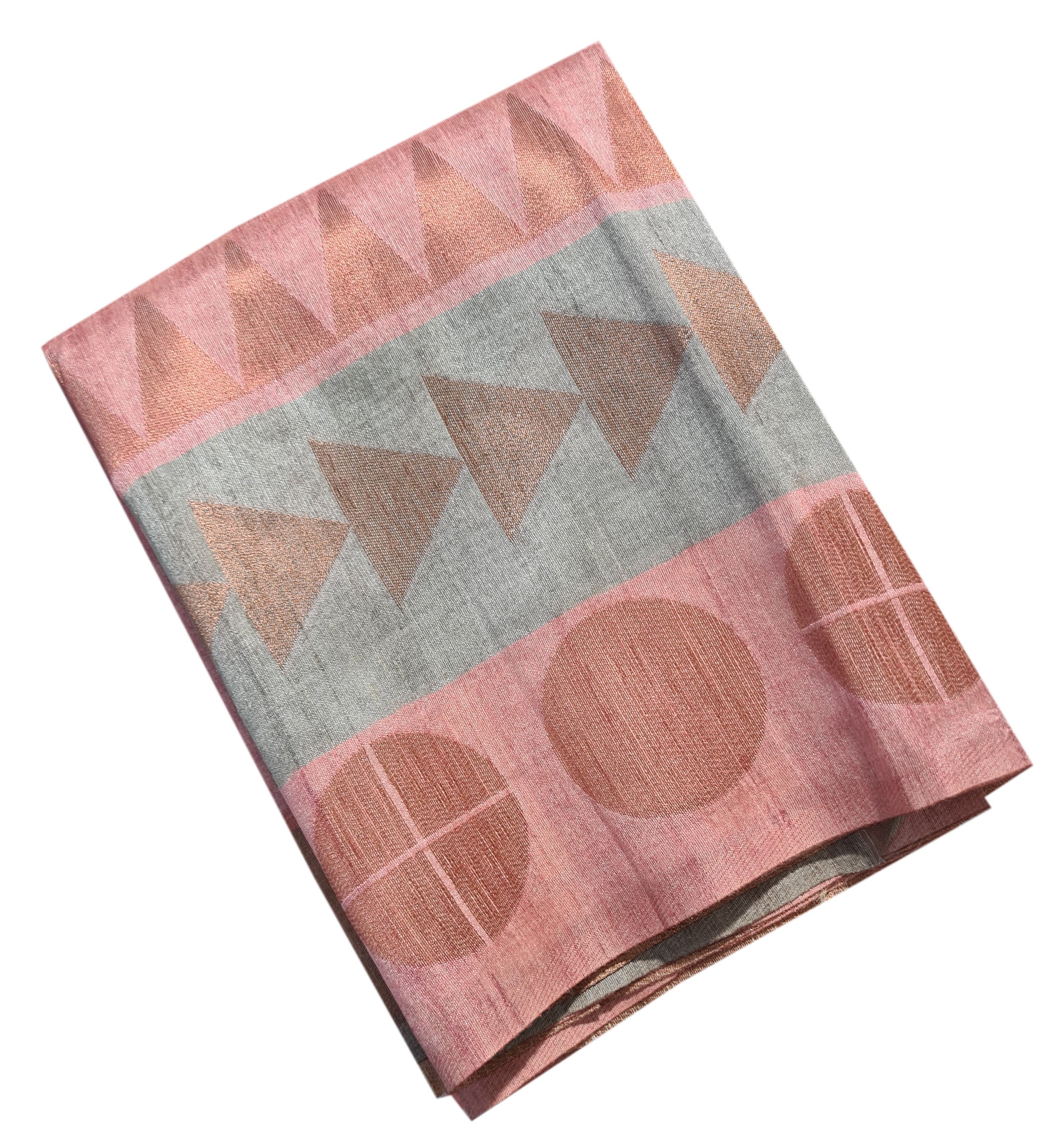 Semi Tussar  Antic Design Sarees
