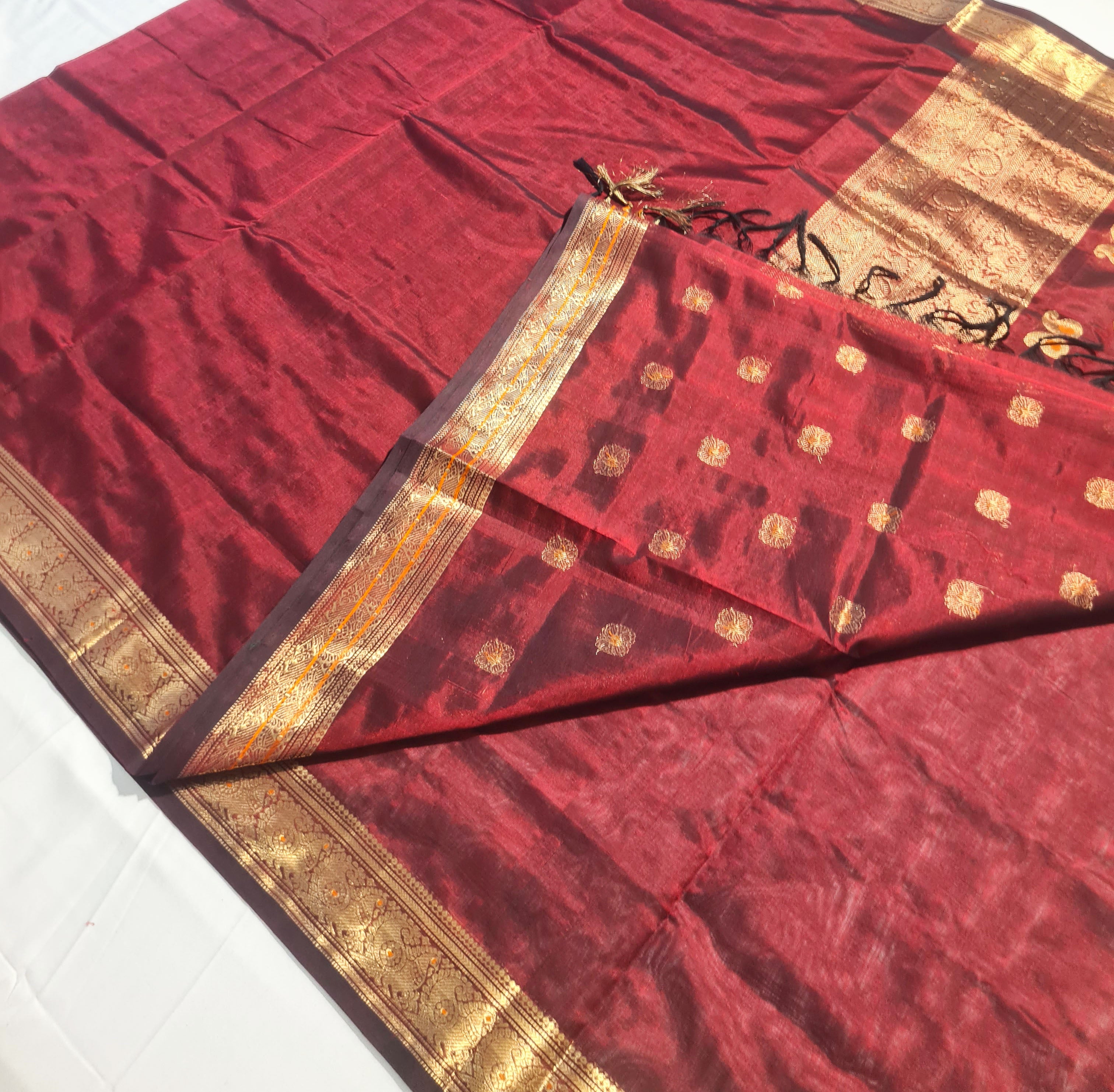 Kanchipuram Pure Silk Cotton Saree