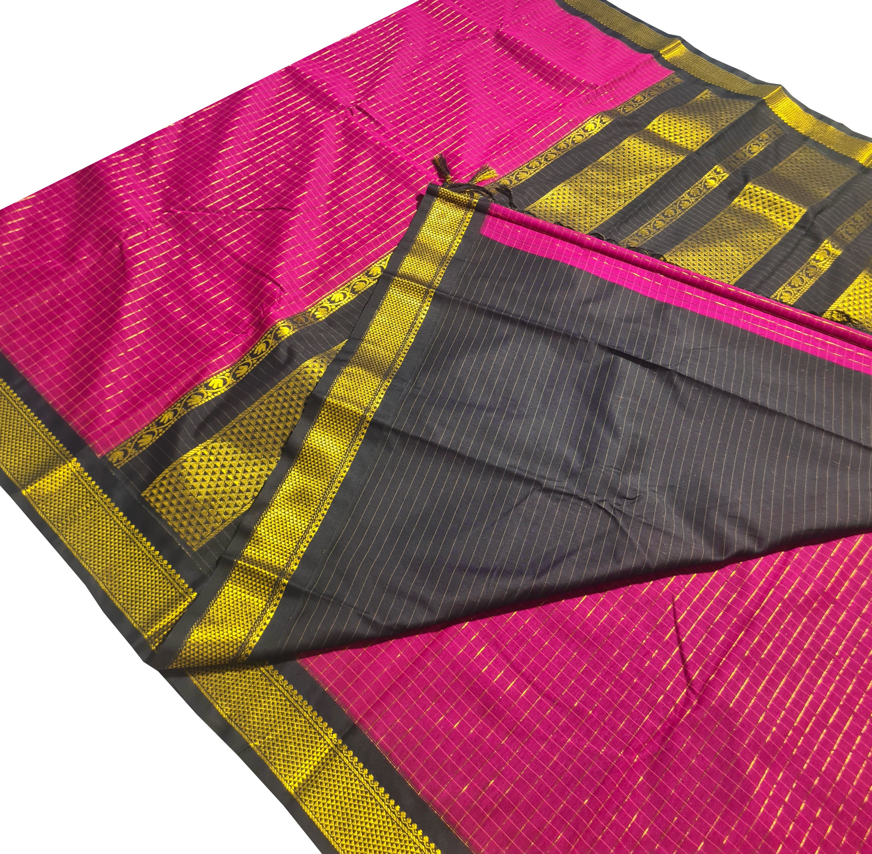Kanchipuram Agarlic Cotton Sarees