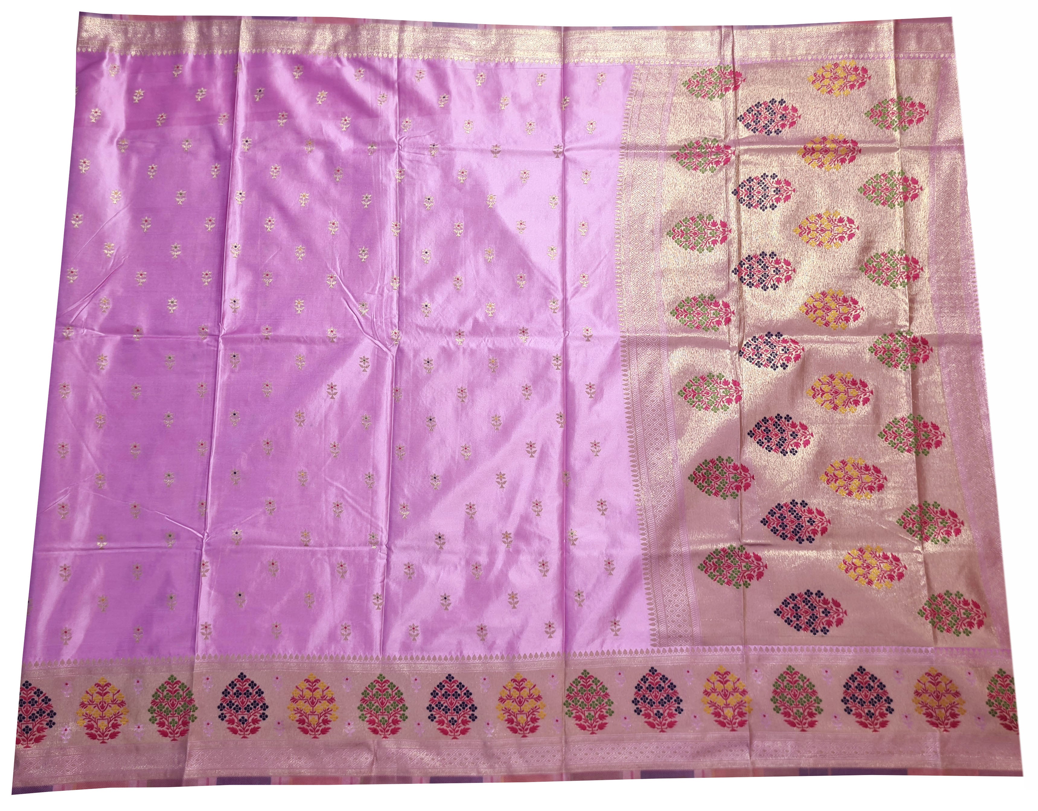 Bengaluru Crape Antic Silk Meena Sarees