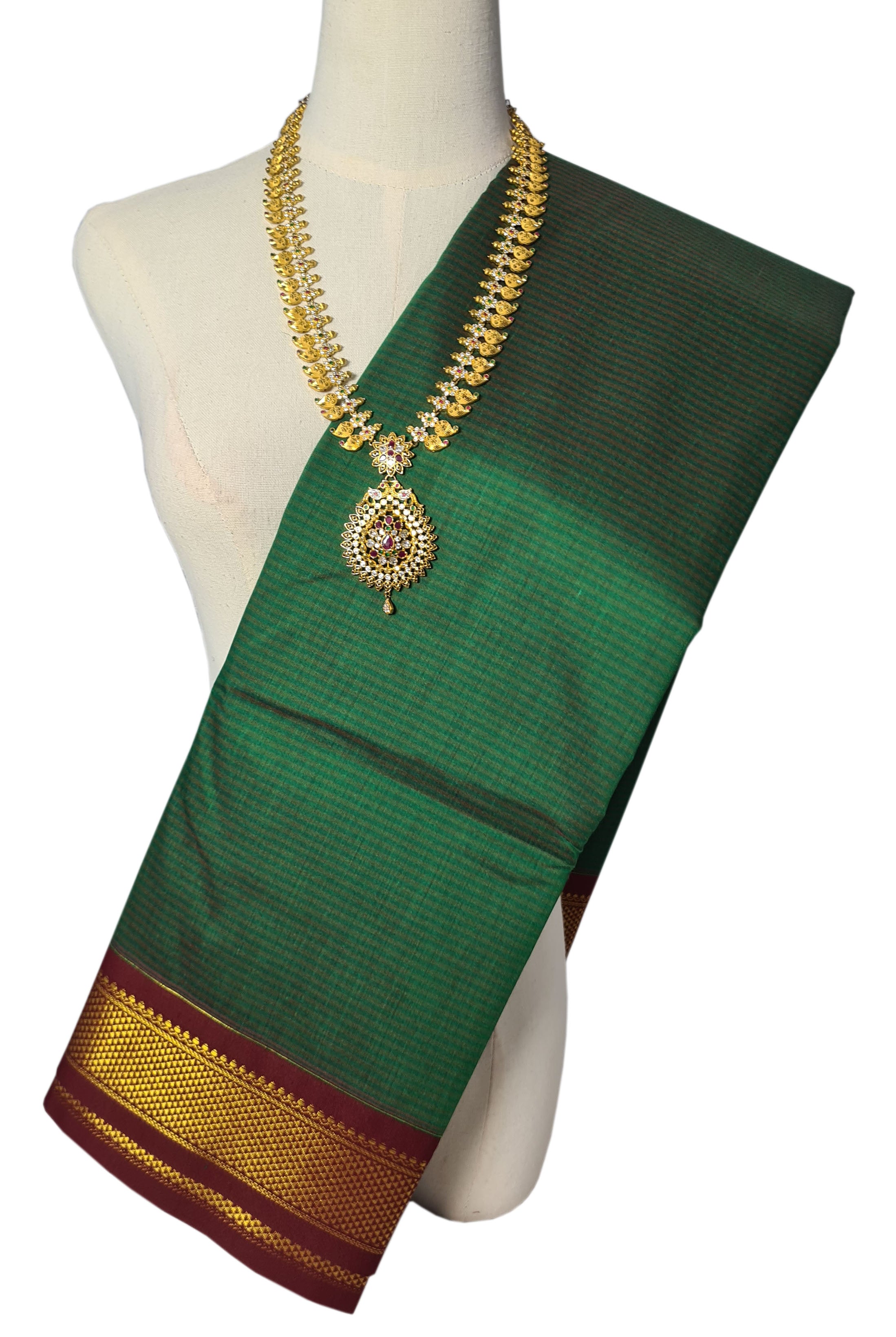 Vairaoosi Agarlic Cotton Silk Sarees