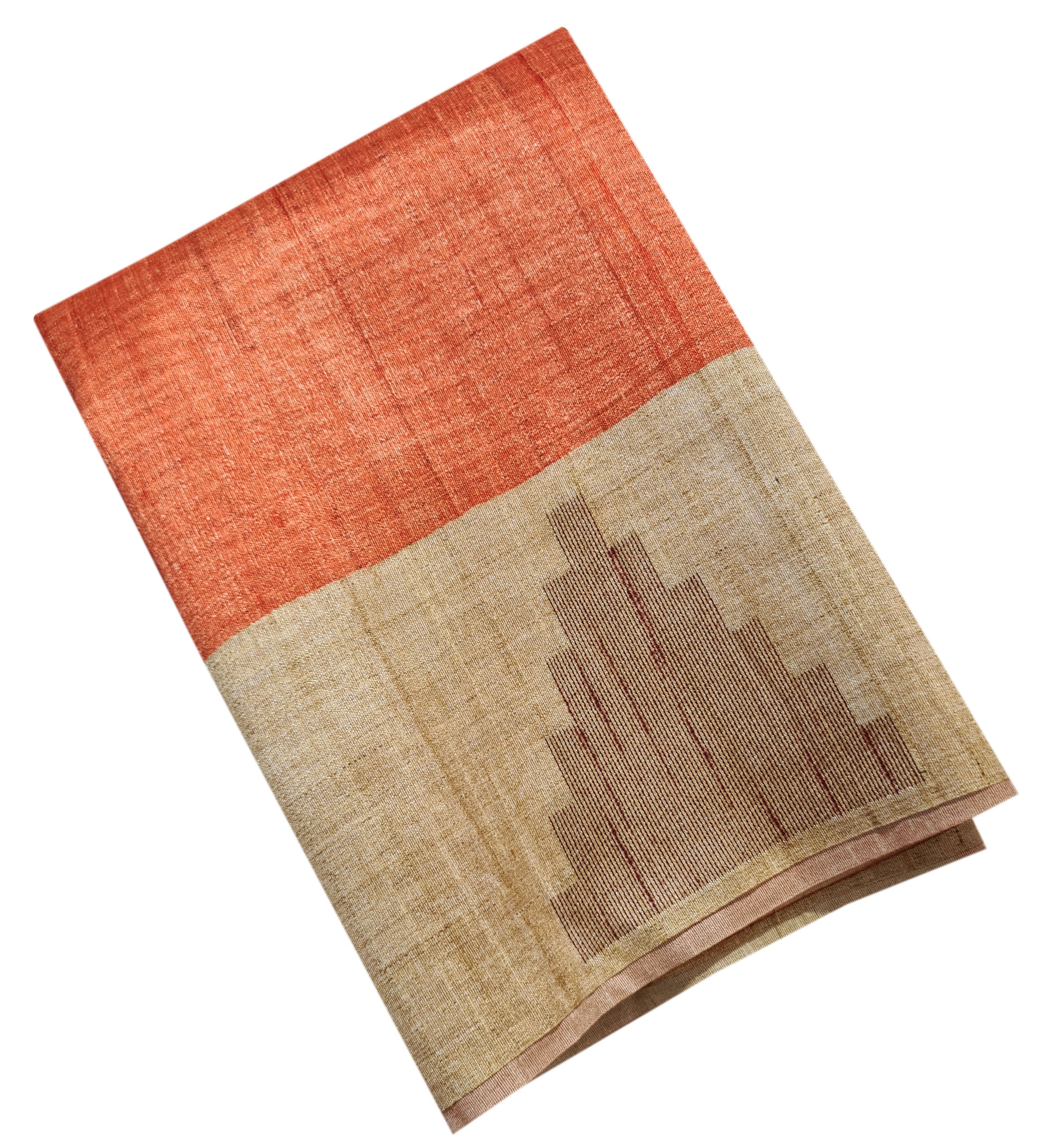 Semi Tussar  Antic Design Sarees