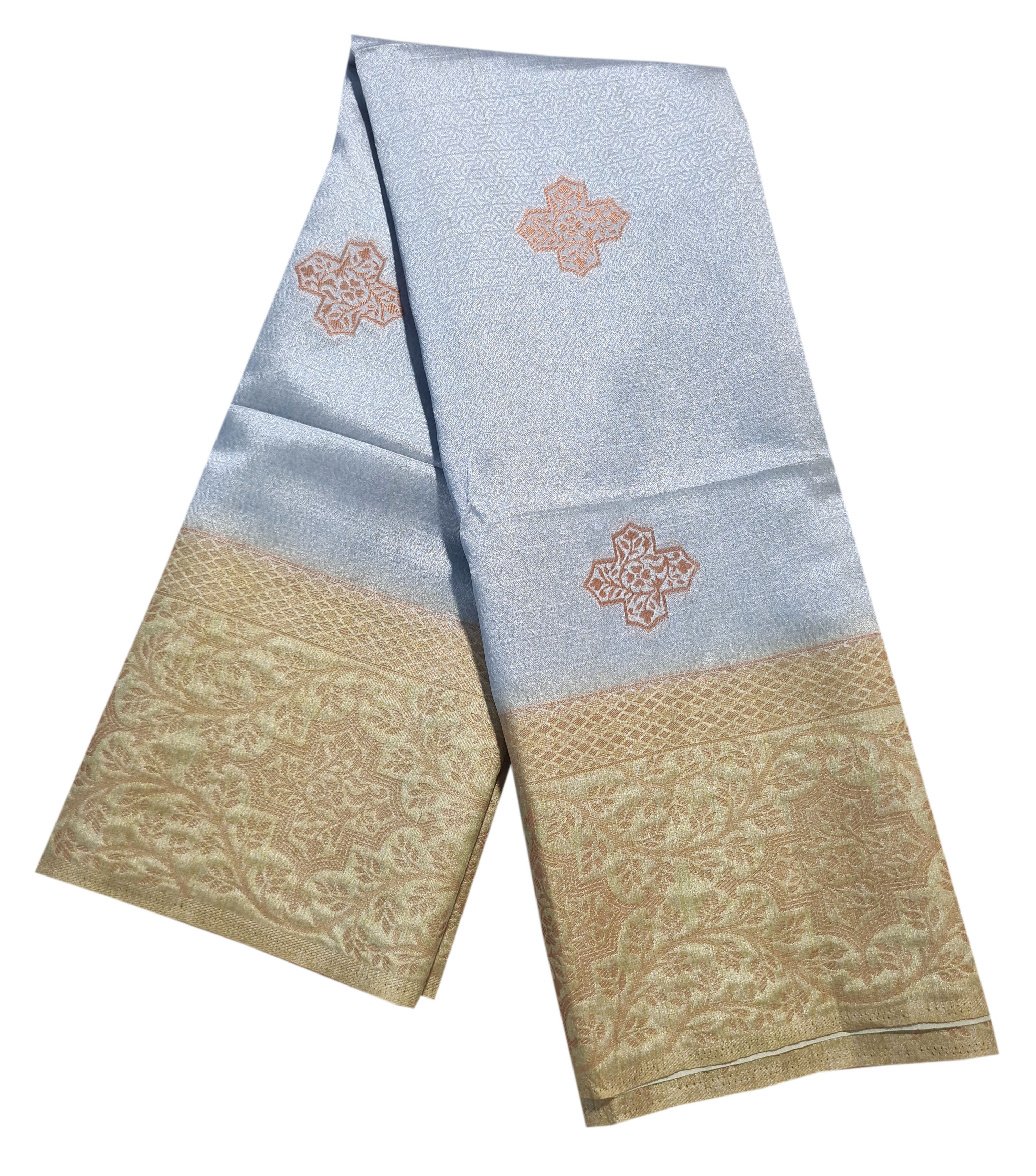Semi Tussar Antic Design Sarees