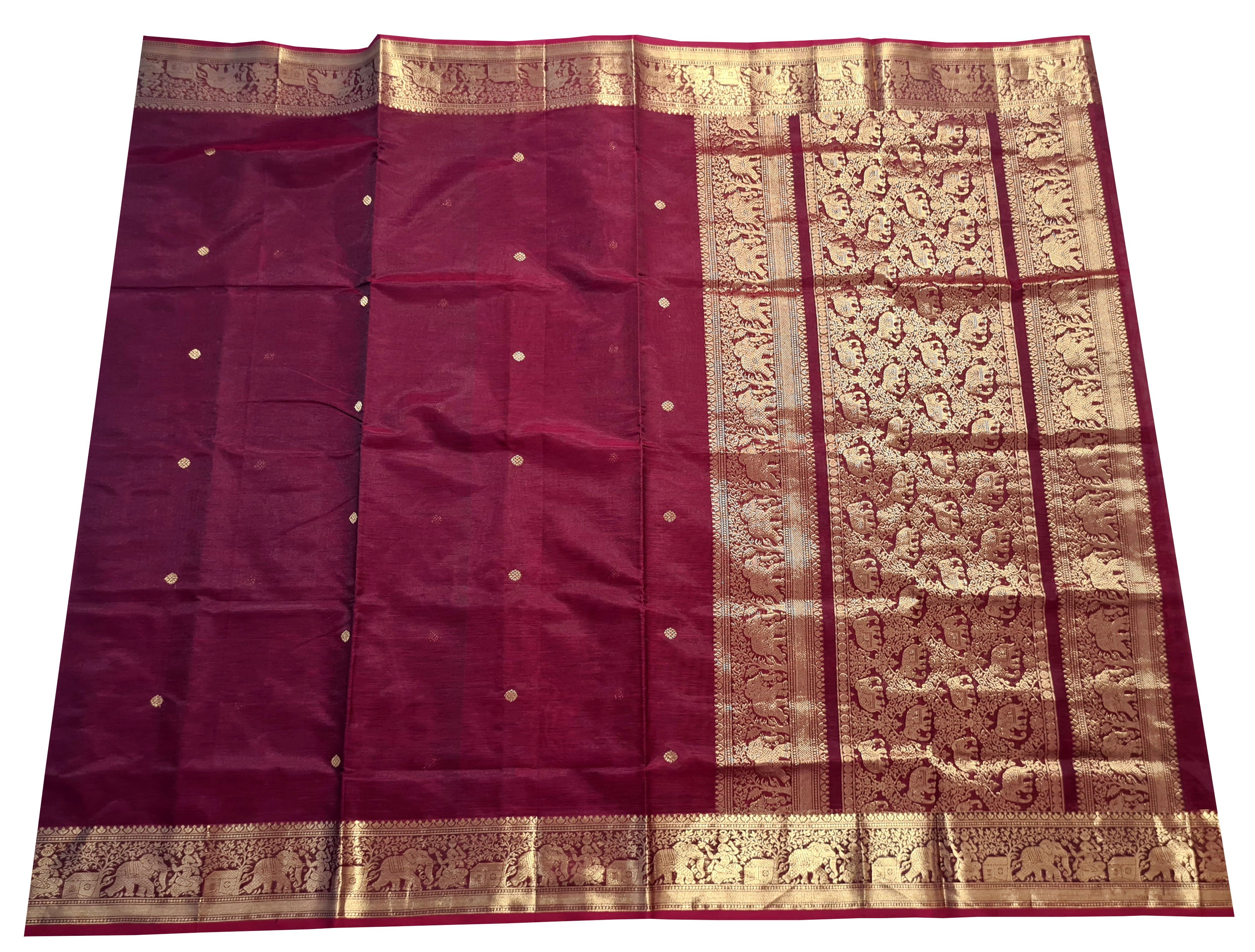 Kanchipuram Pure Silk Cotton Saree