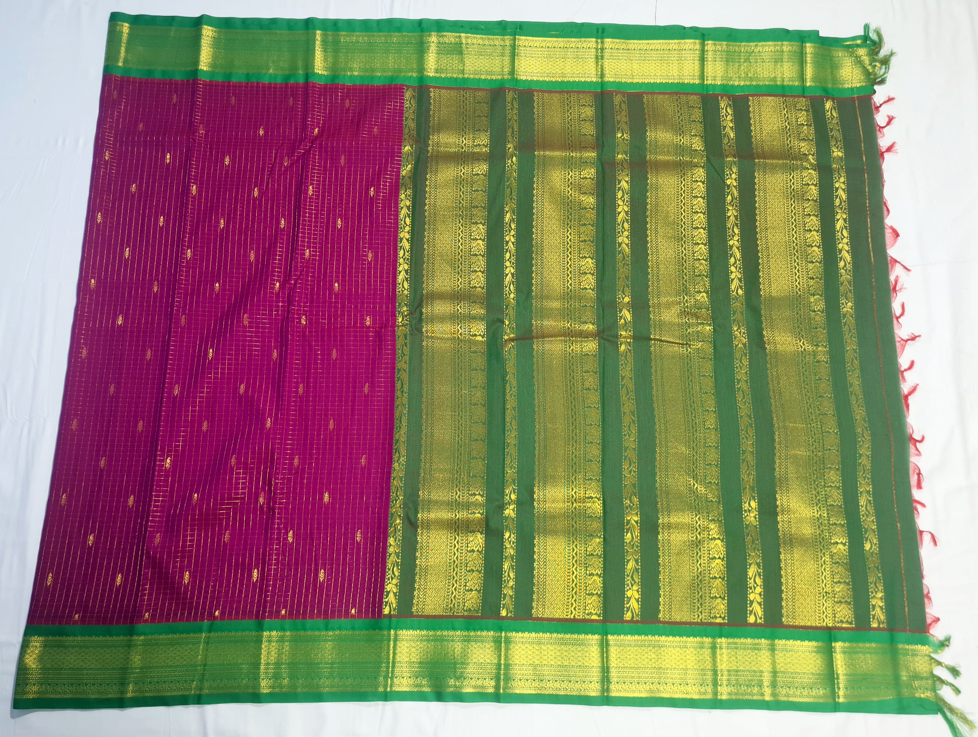 Kanchipuram Agarlic Cotton Sarees