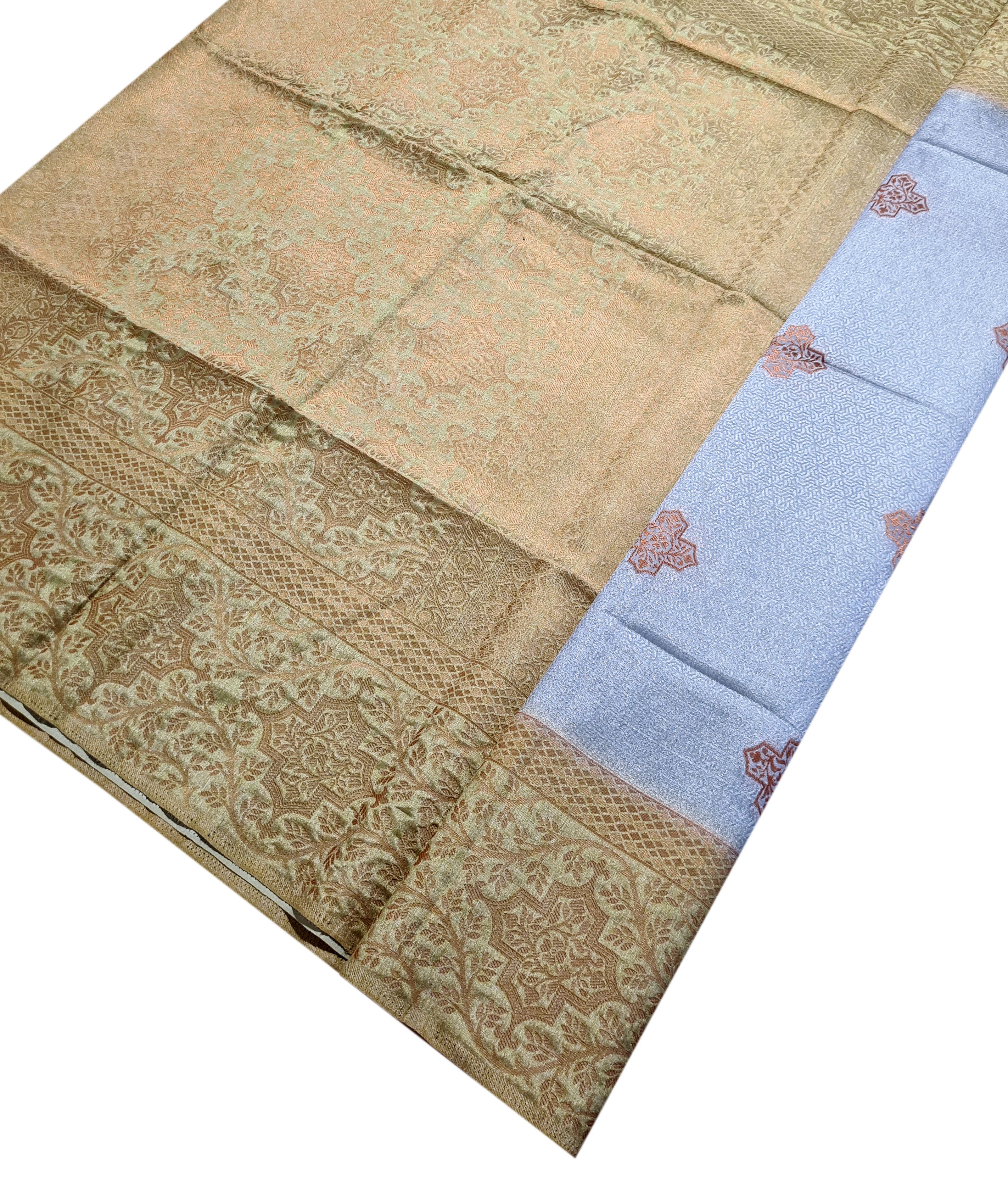 Semi Tussar Antic Design Sarees