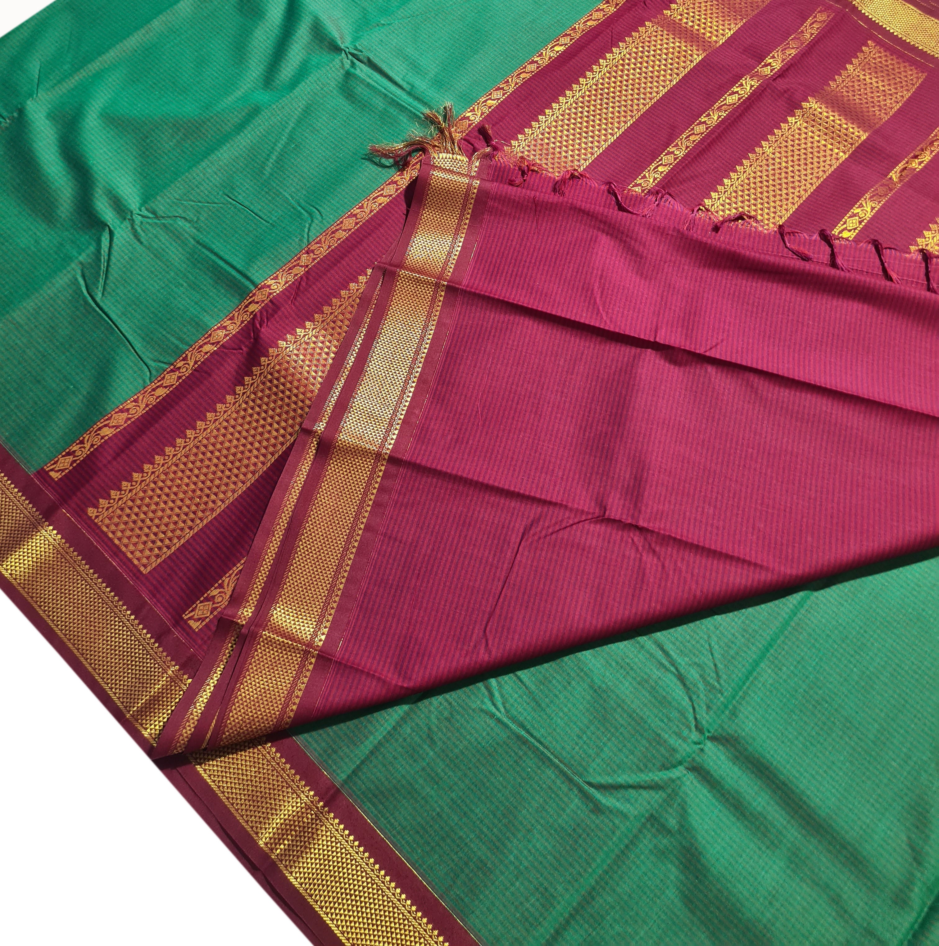 Vairaoosi Agarlic Cotton Silk Sarees