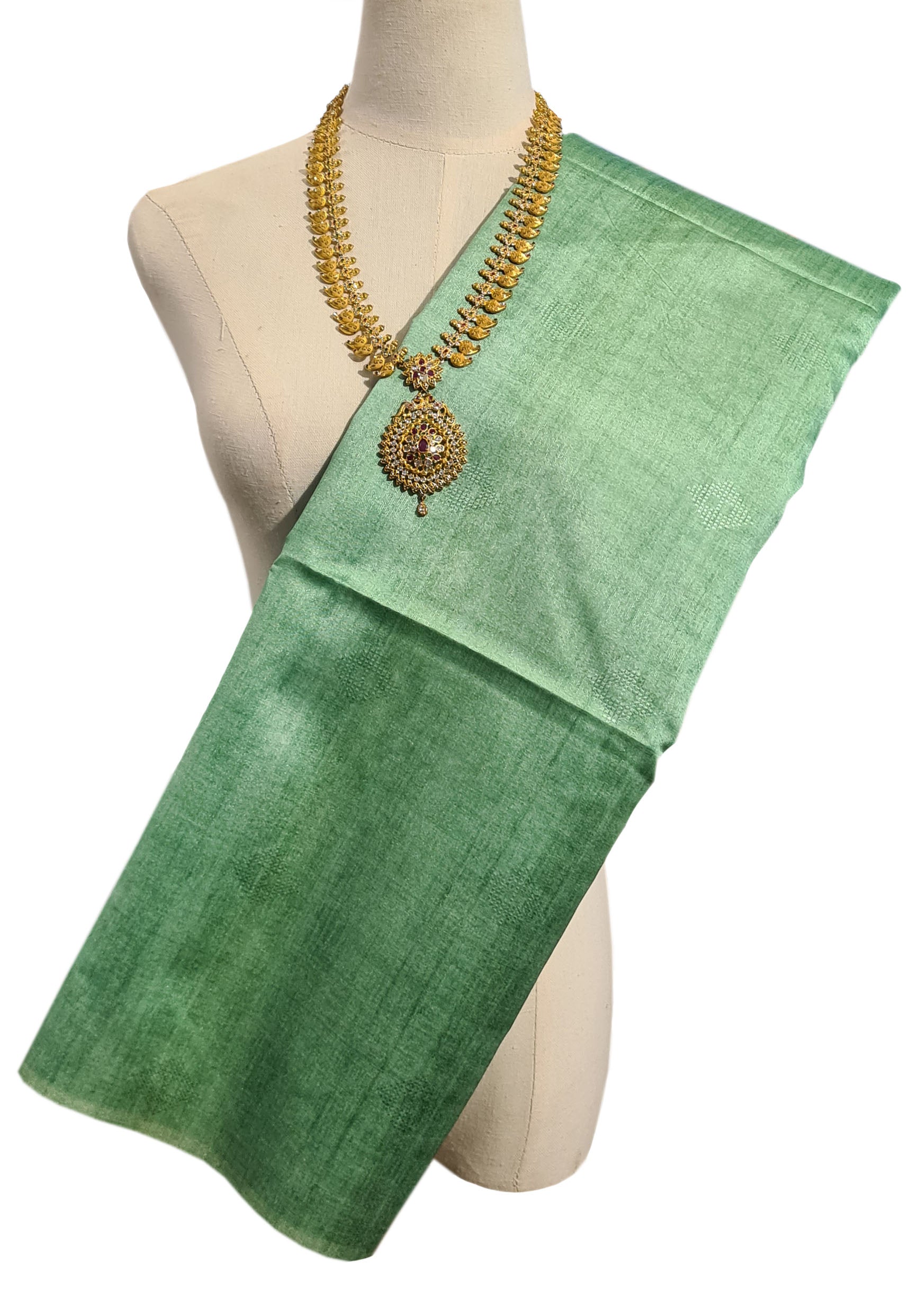 Semi Tussar  Antic Design Sarees