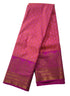 Kanchi Vegan Silk Saree With Contrast Blouse and Rich Jari Pallu
