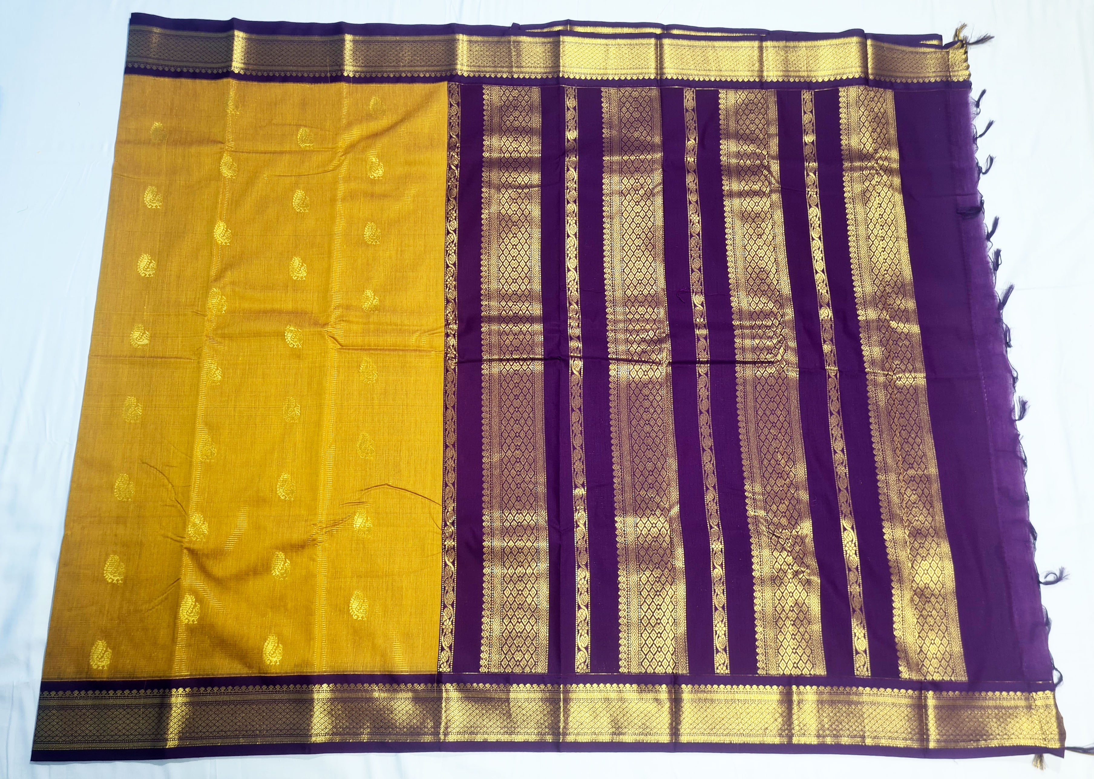 Kanchipuram Agarlic Cotton Sarees