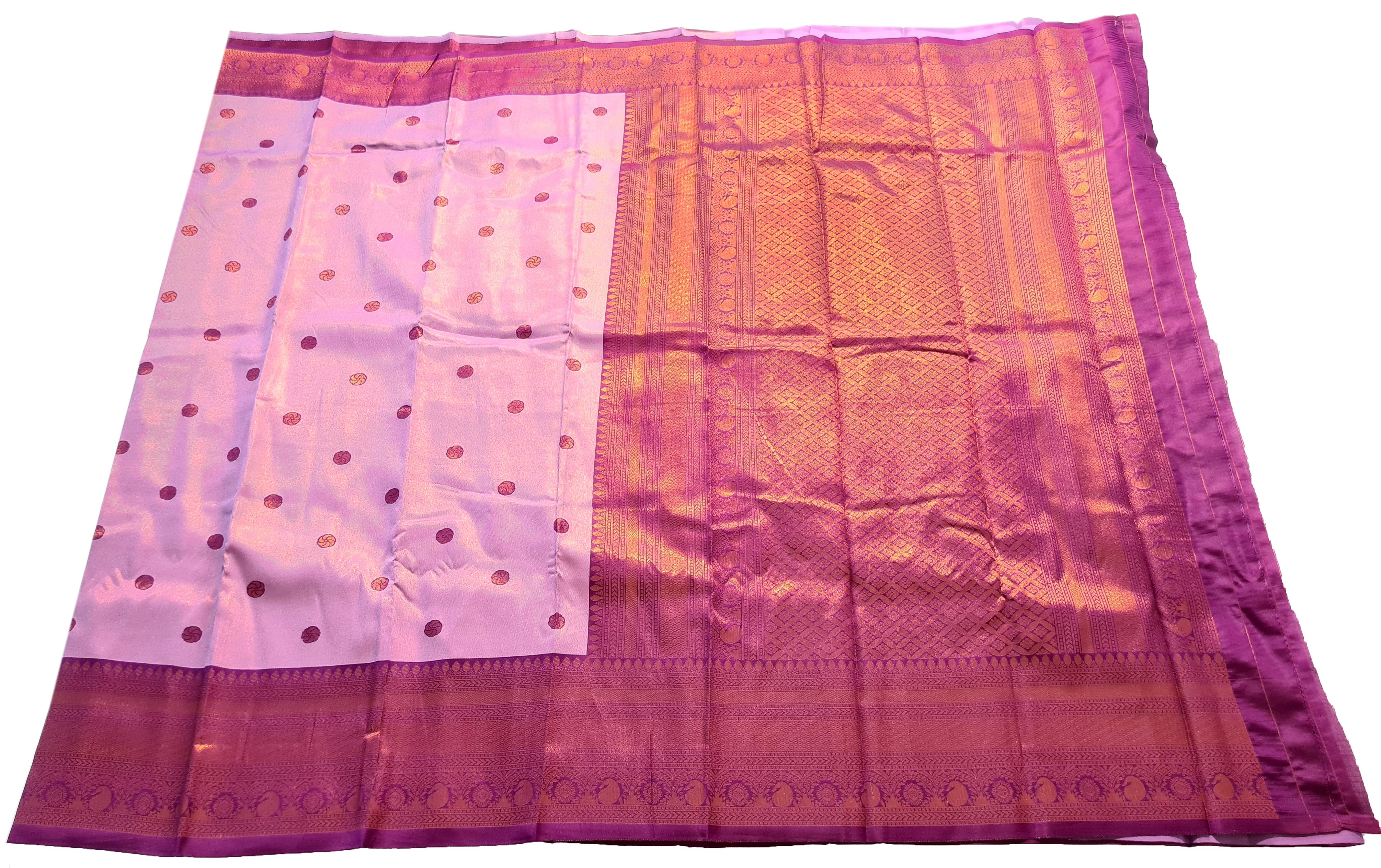 Antique Zari Butta Silk Saree